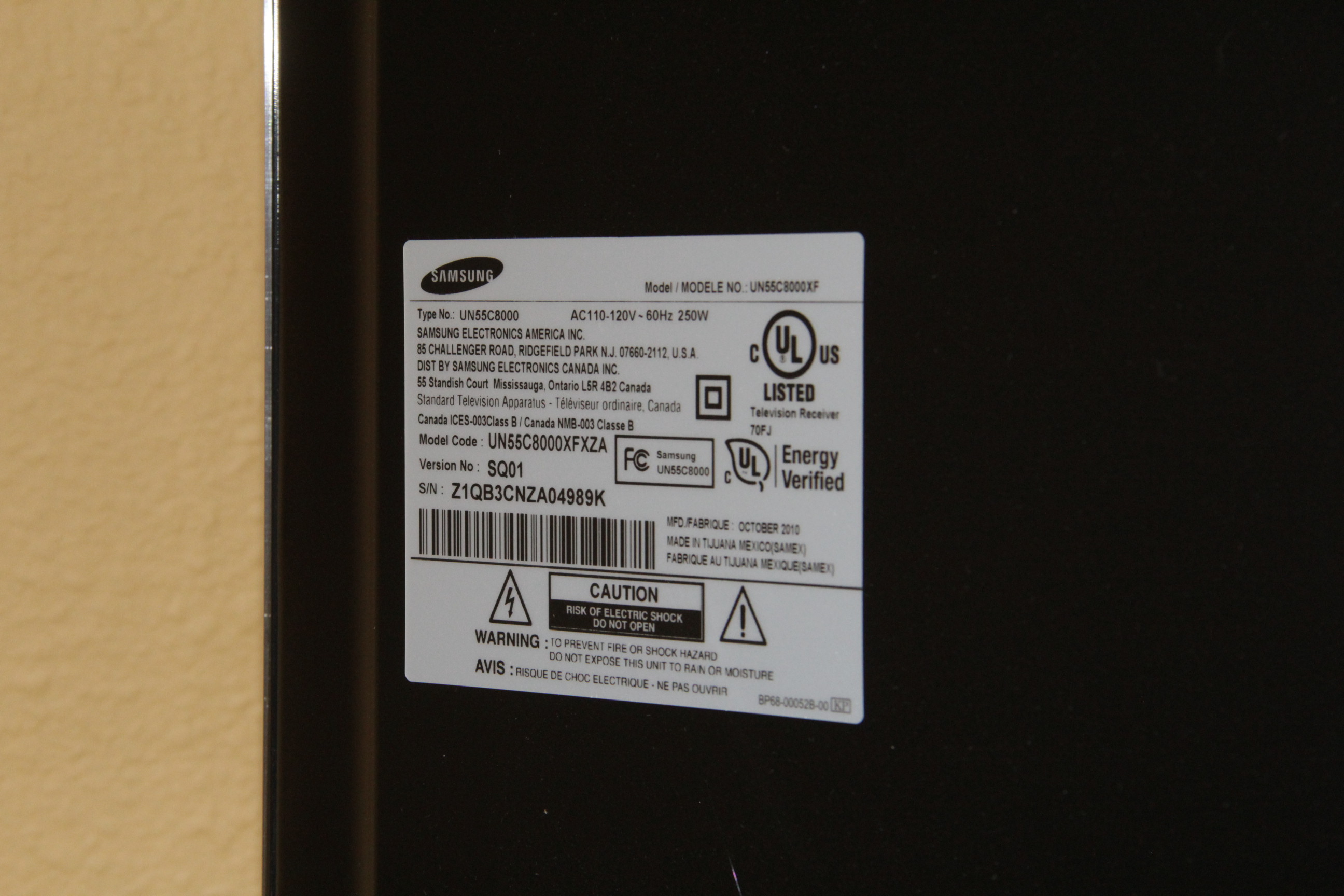 Samsung 3D 1080P Full HDTV