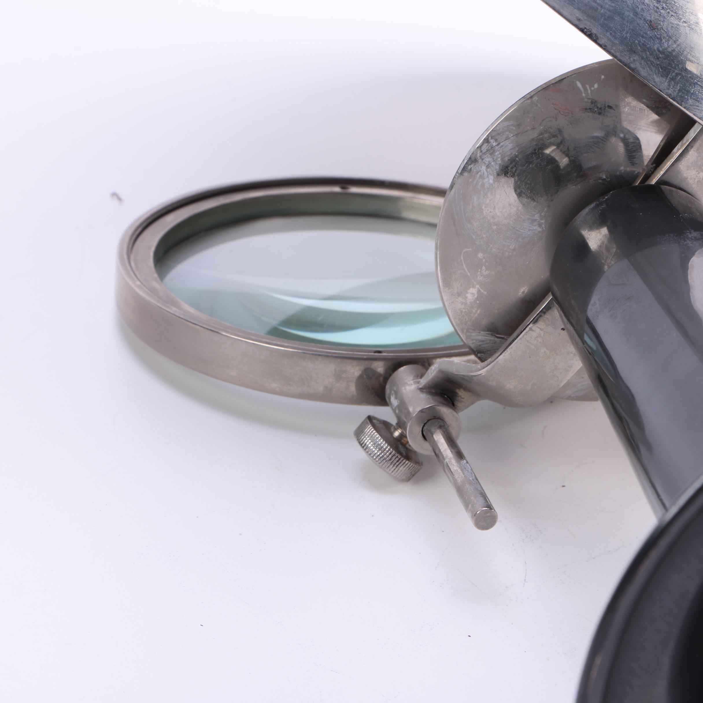 Vintage Parabolic Magnifier Medical Lamp