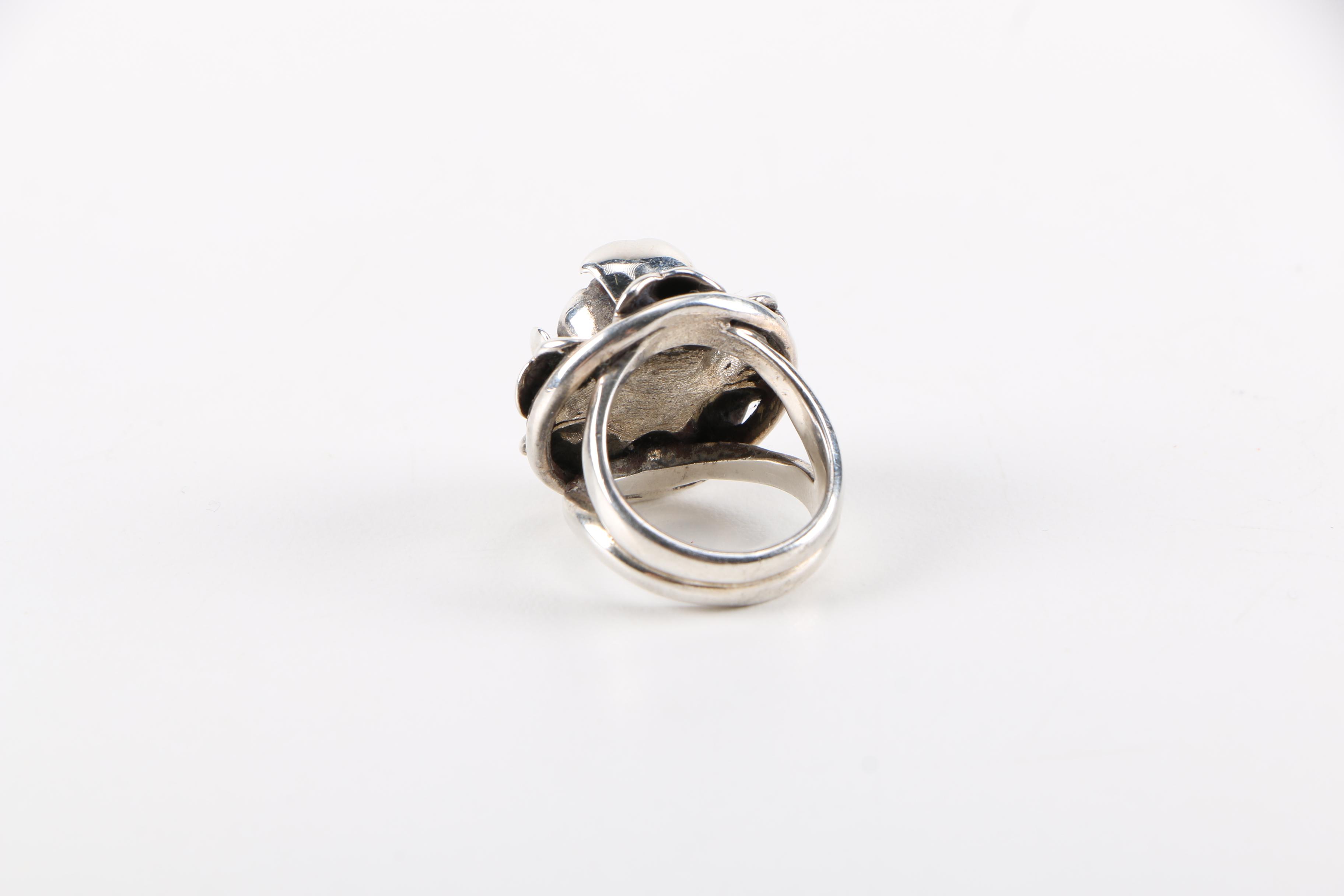 Sterling Silver Rose Ring