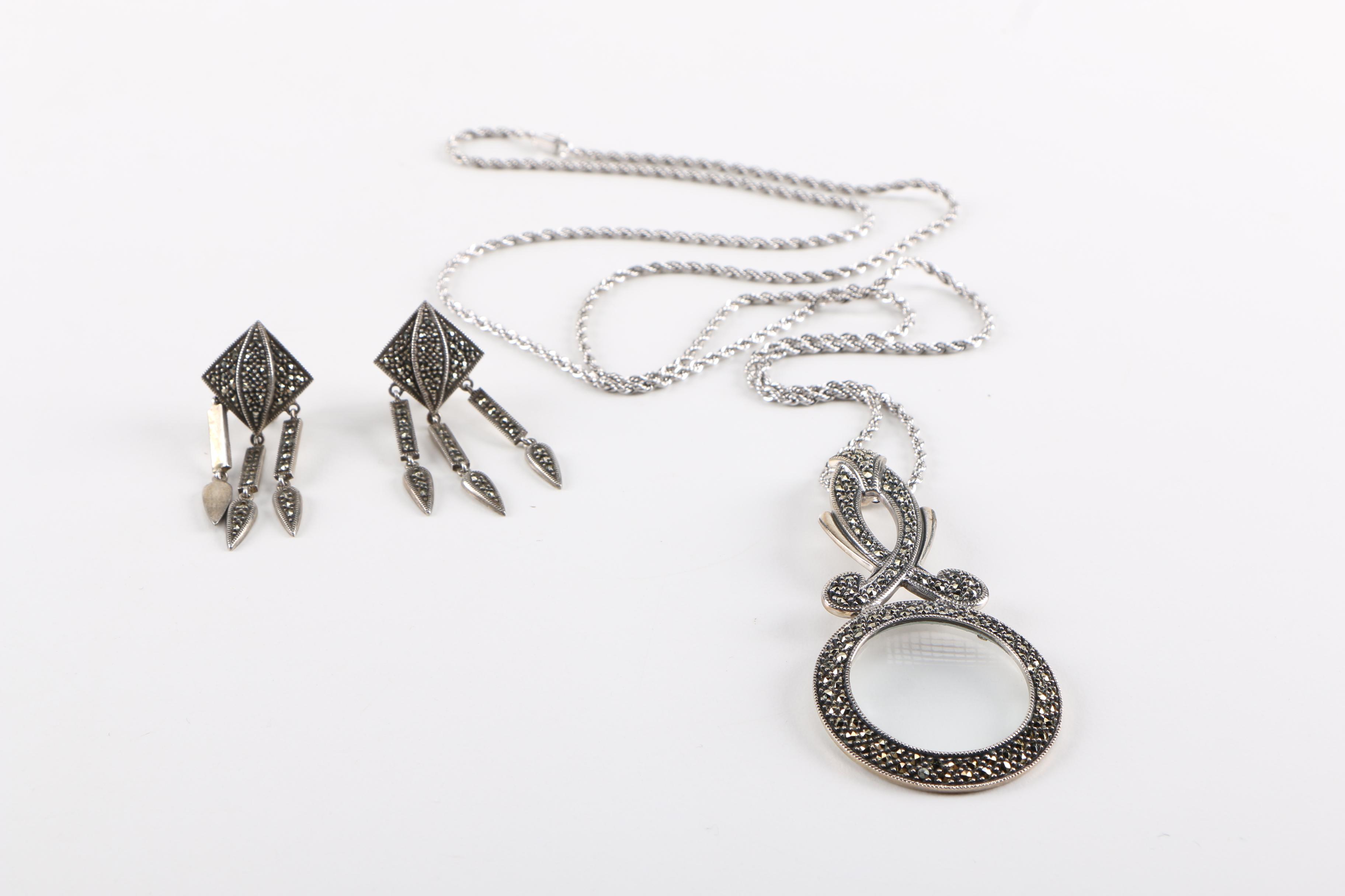 Sterling Silver and Marcasite Jewelry