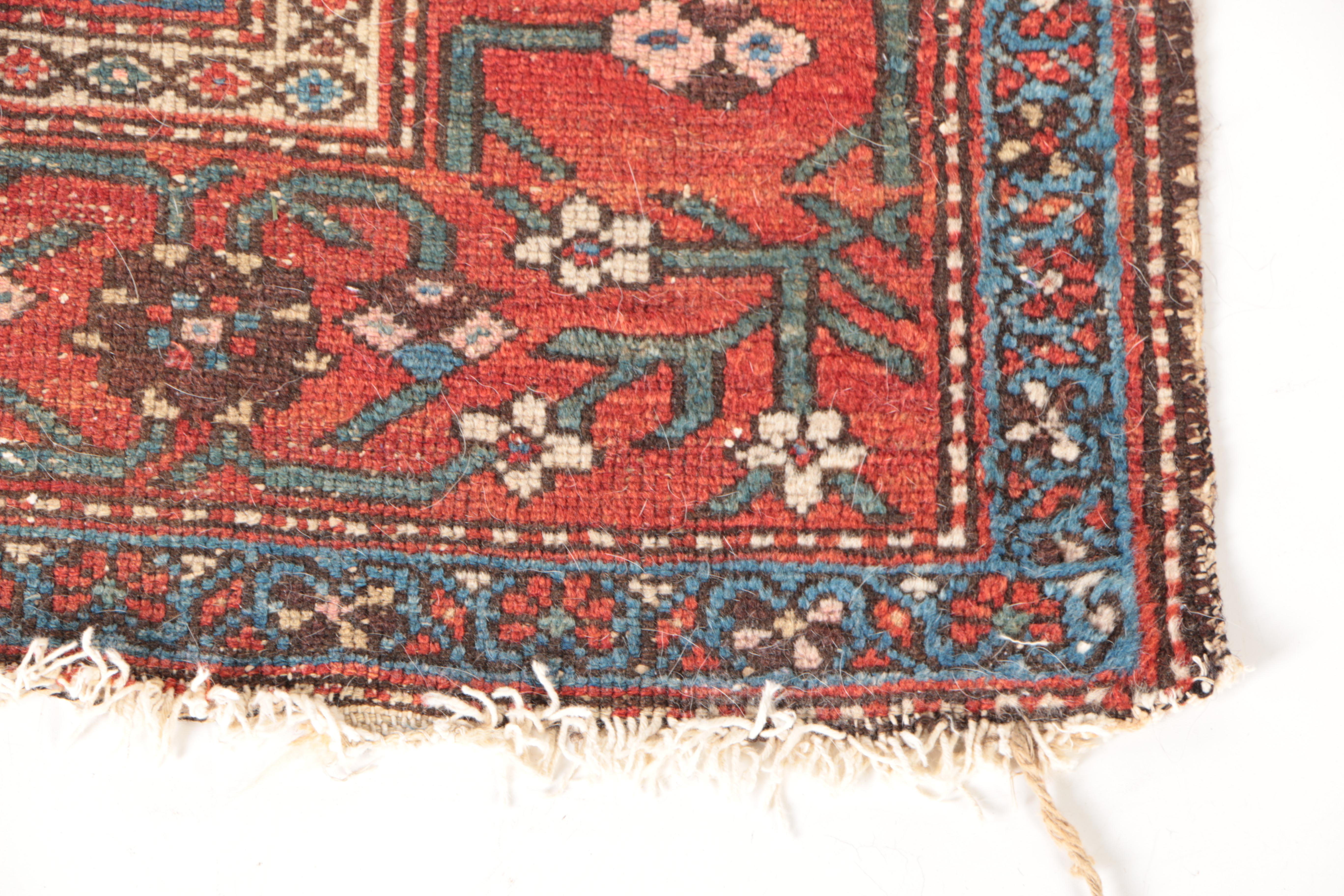 Antique Hand-Woven Persian Tribal Area Rug