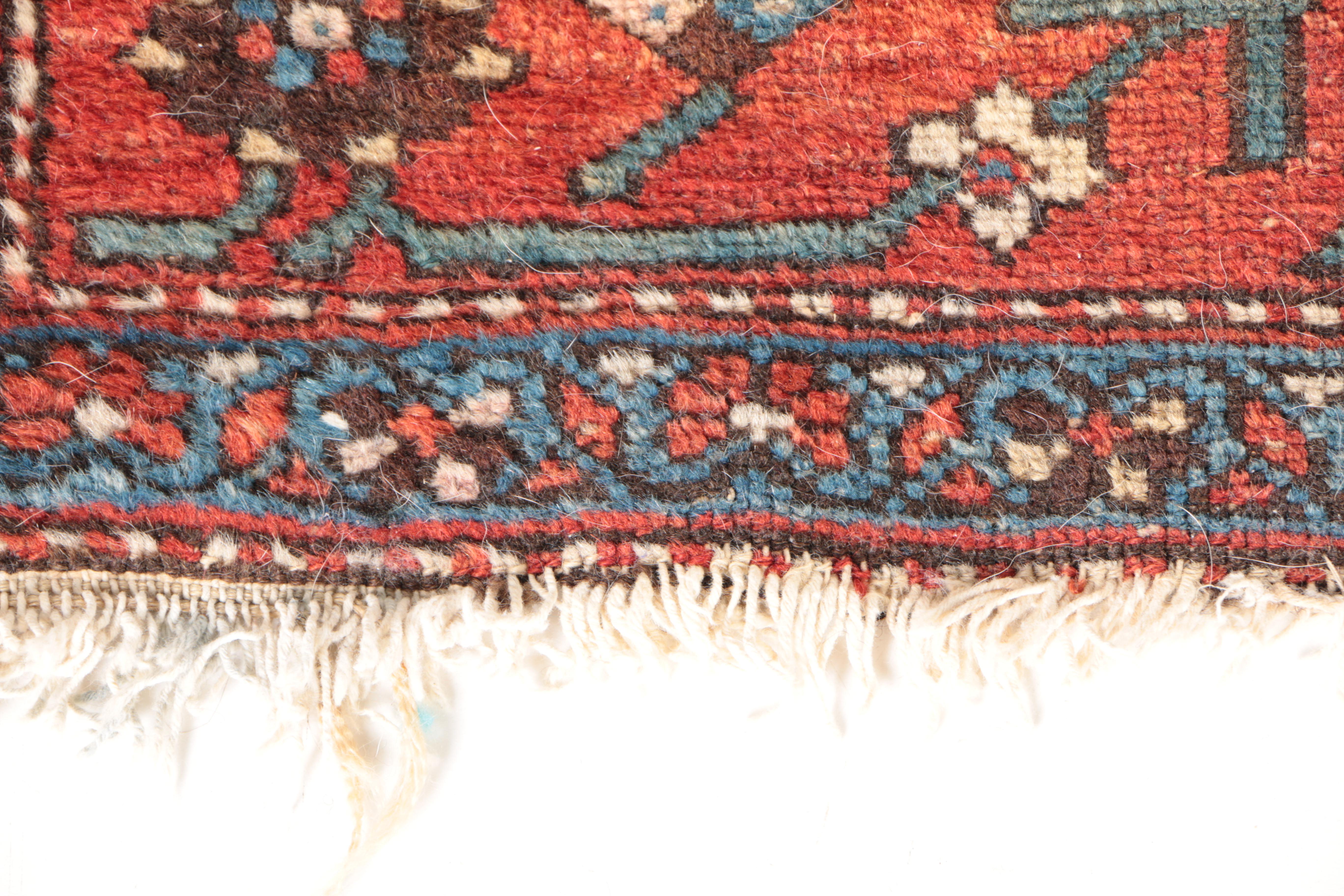 Antique Hand-Woven Persian Tribal Area Rug