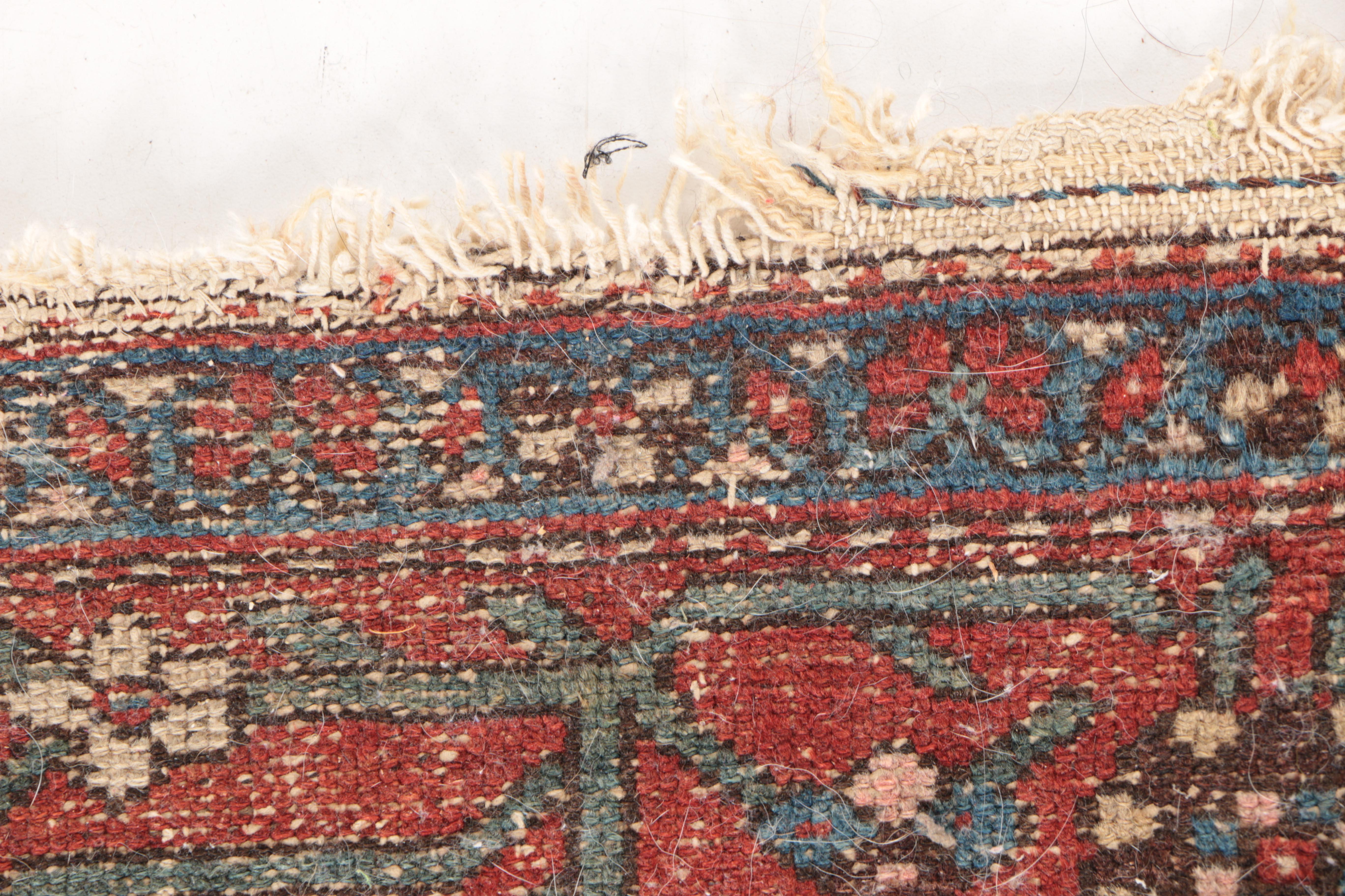 Antique Hand-Woven Persian Tribal Area Rug