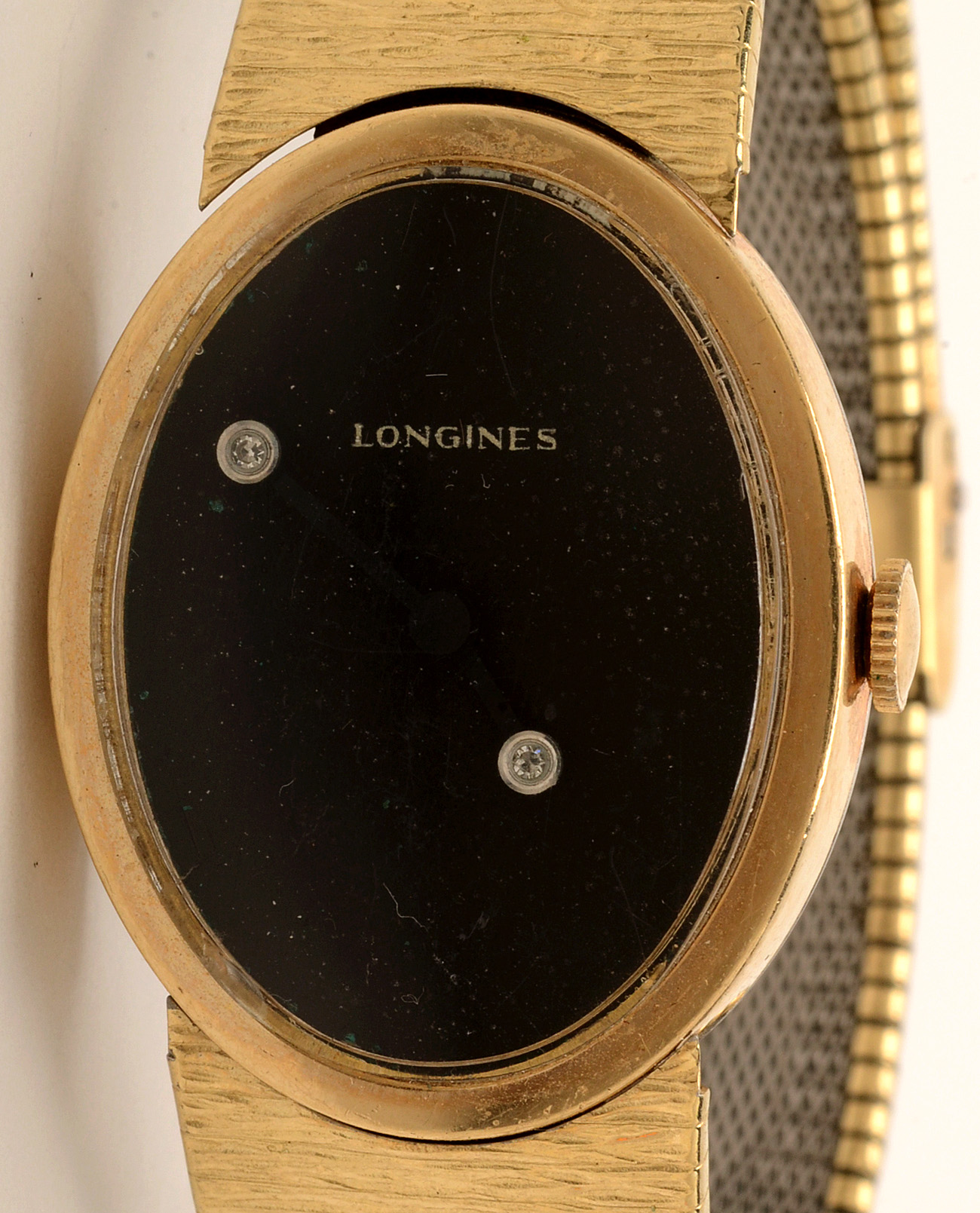 Vintage Longines Gold Filled Diamond Watch with Kestenmade Band