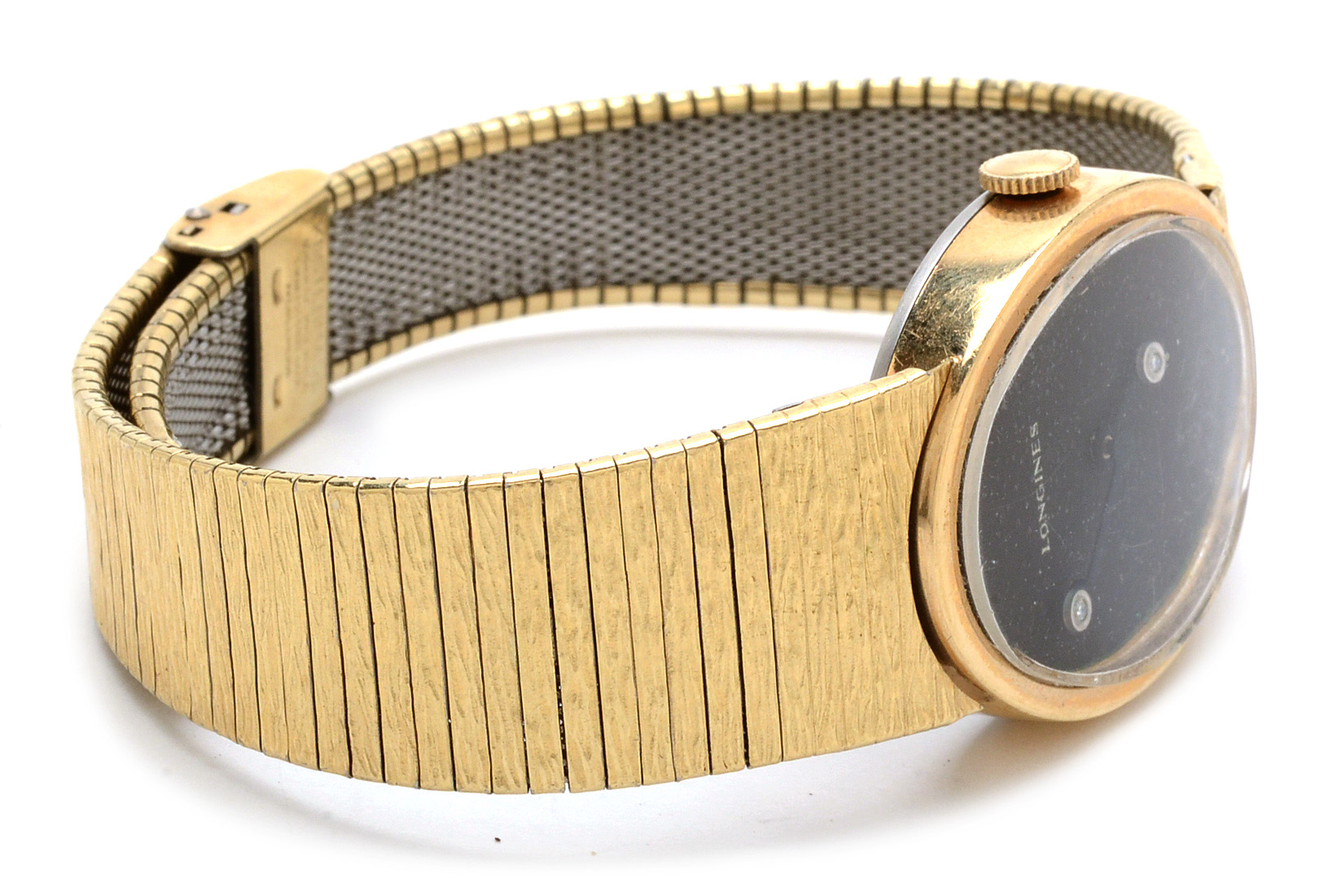 Vintage Longines Gold Filled Diamond Watch with Kestenmade Band