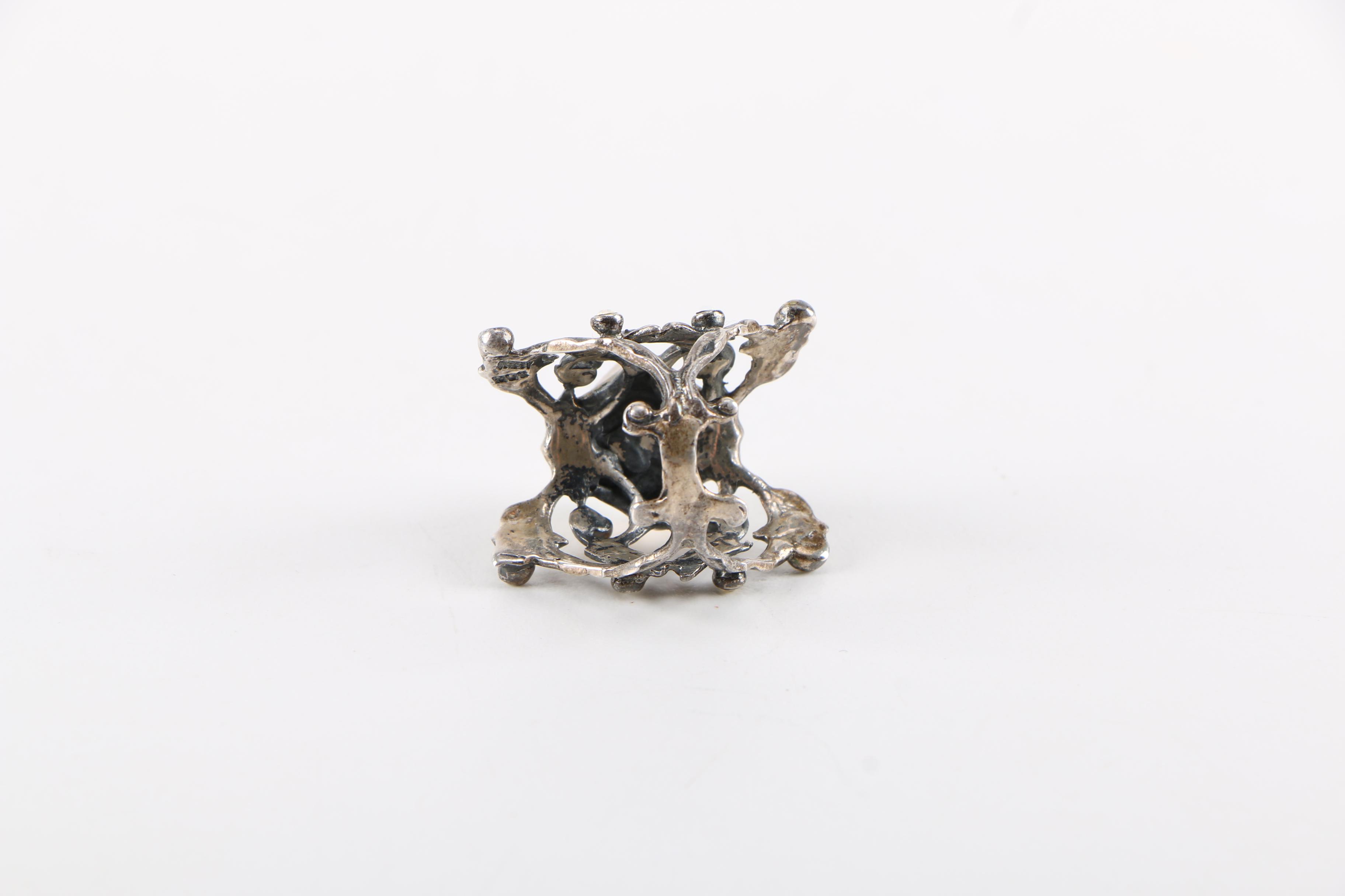 Sterling Silver "Virgins, Angels and Saints" Ring