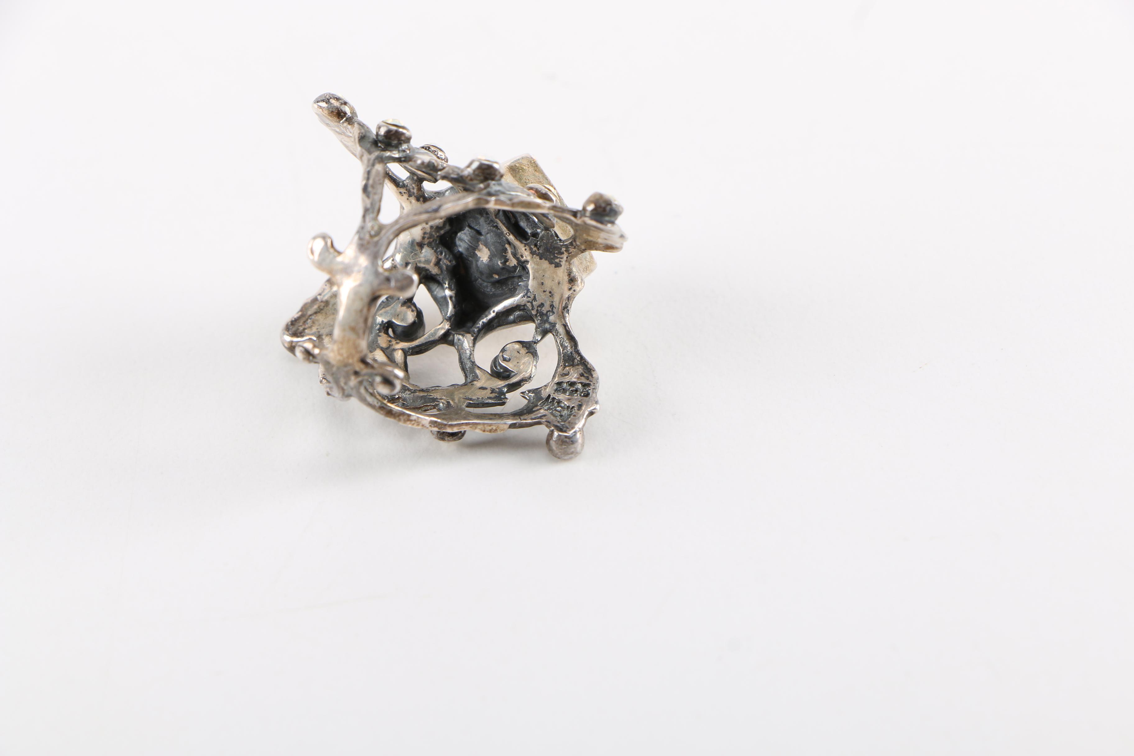 Sterling Silver "Virgins, Angels and Saints" Ring