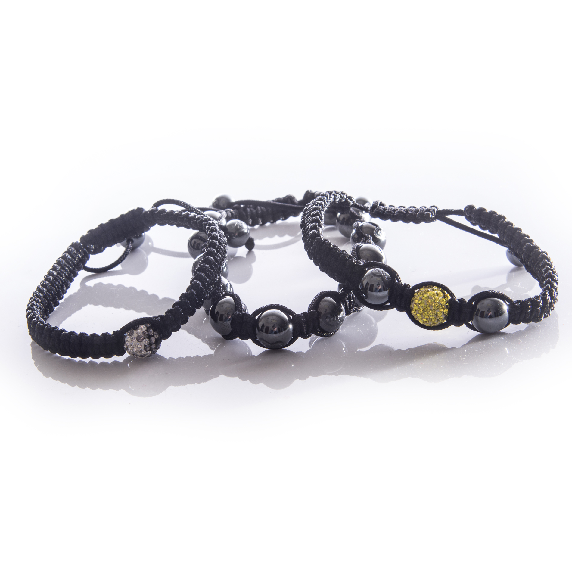 Shamballa Style Bracelets featuring Tresor Paris