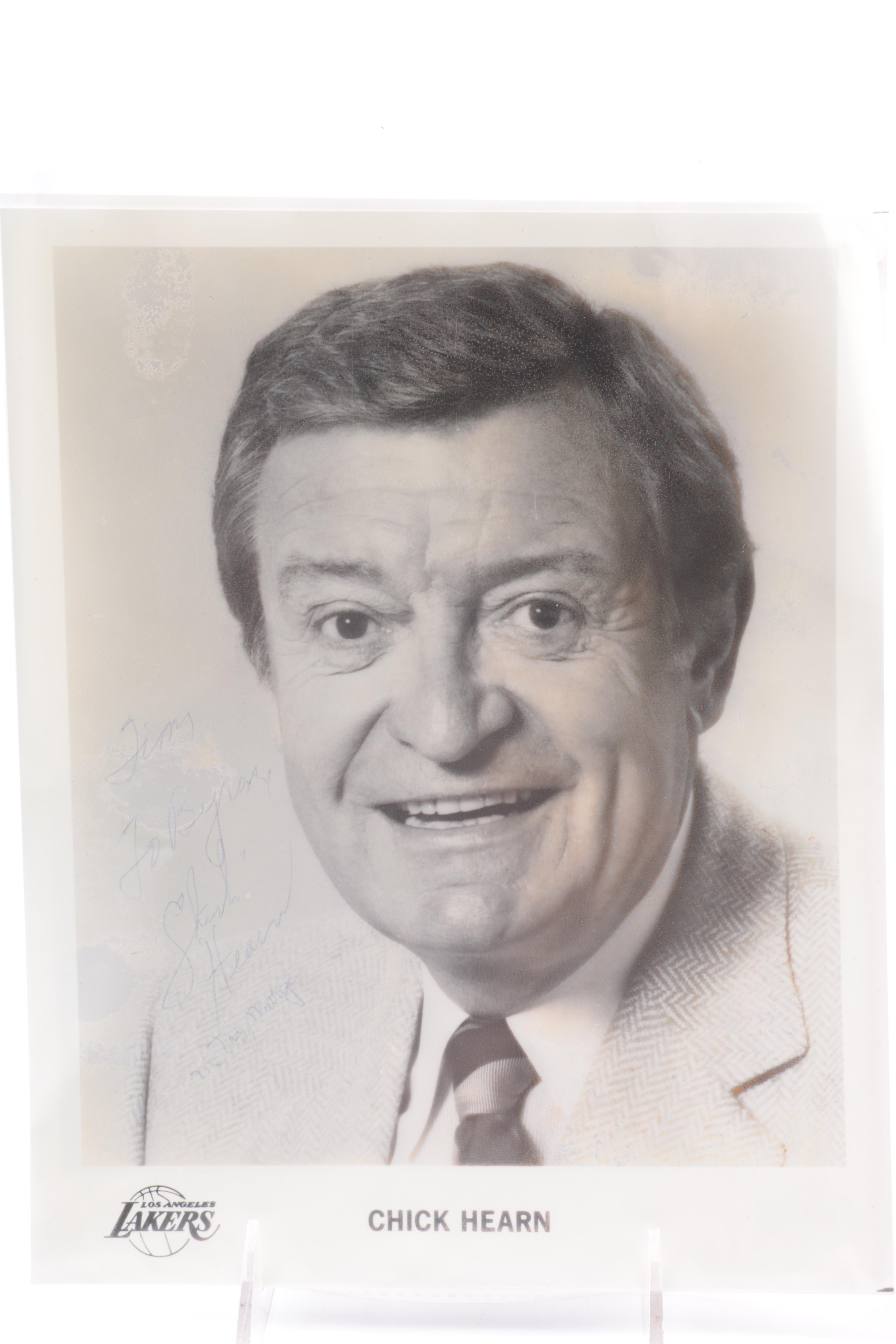 Chick Hearn Signed Images