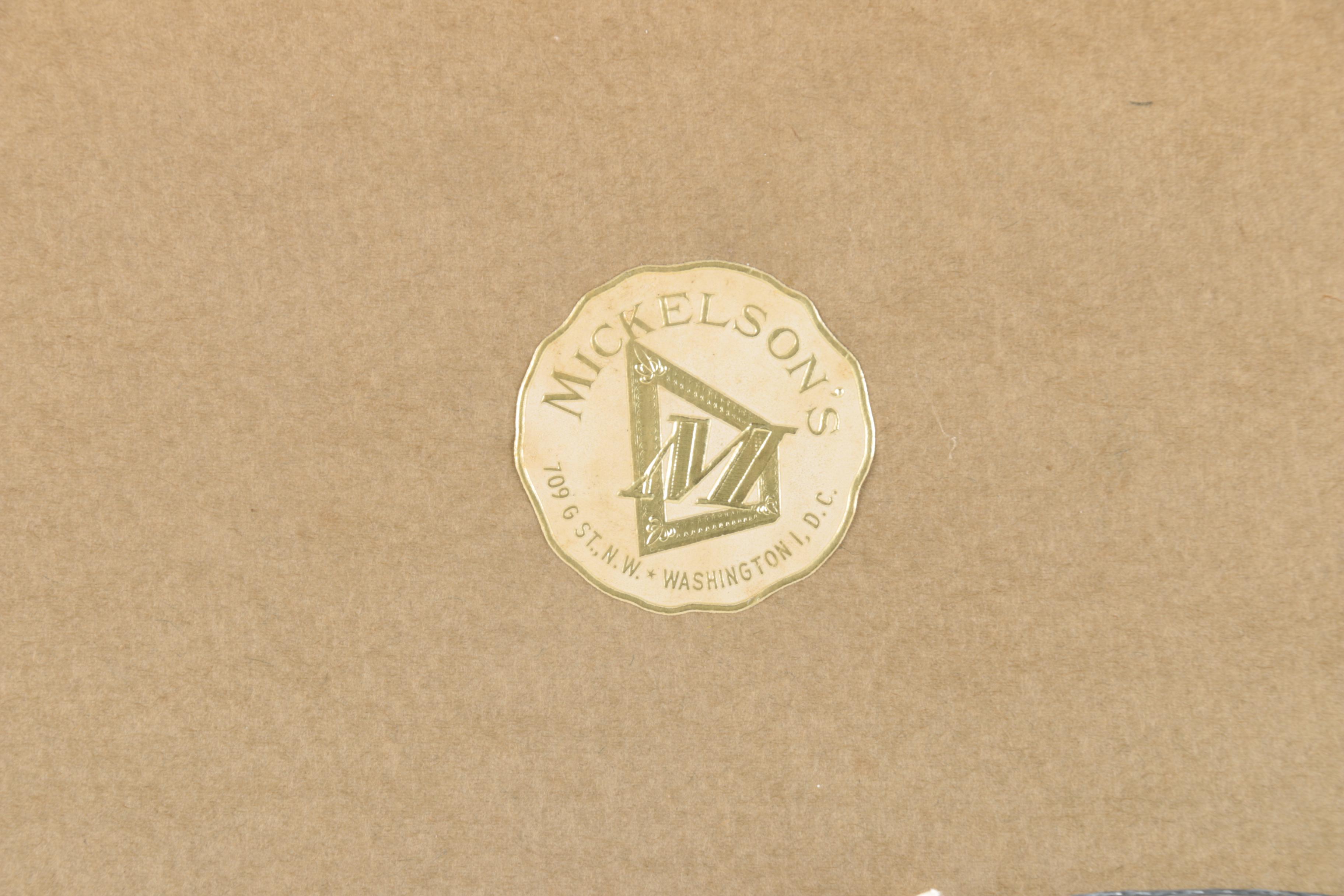 Framed Offset Lithograph on Paper of a Torii