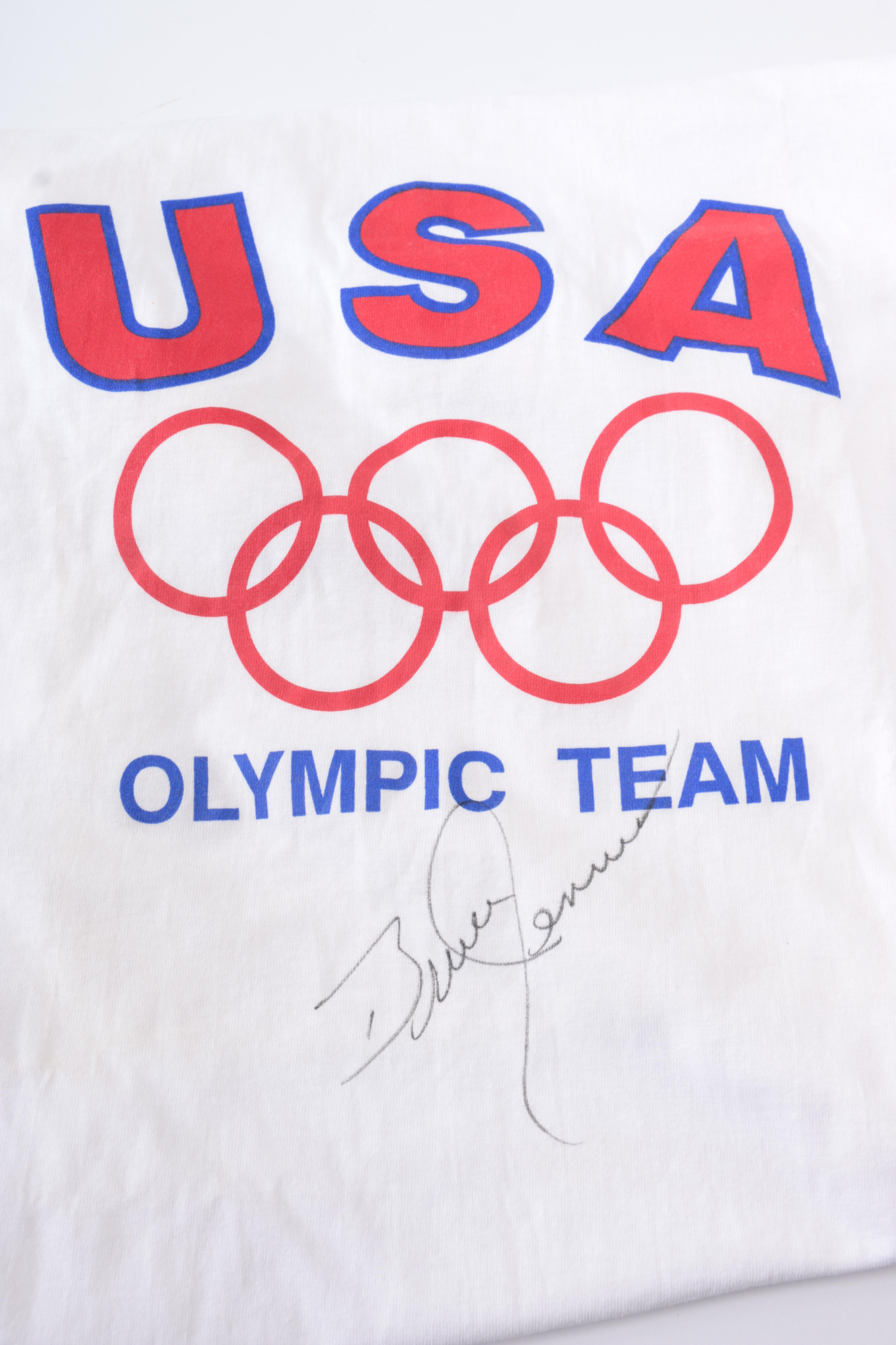 Bruce Jenner signed Olympic T-Shirt