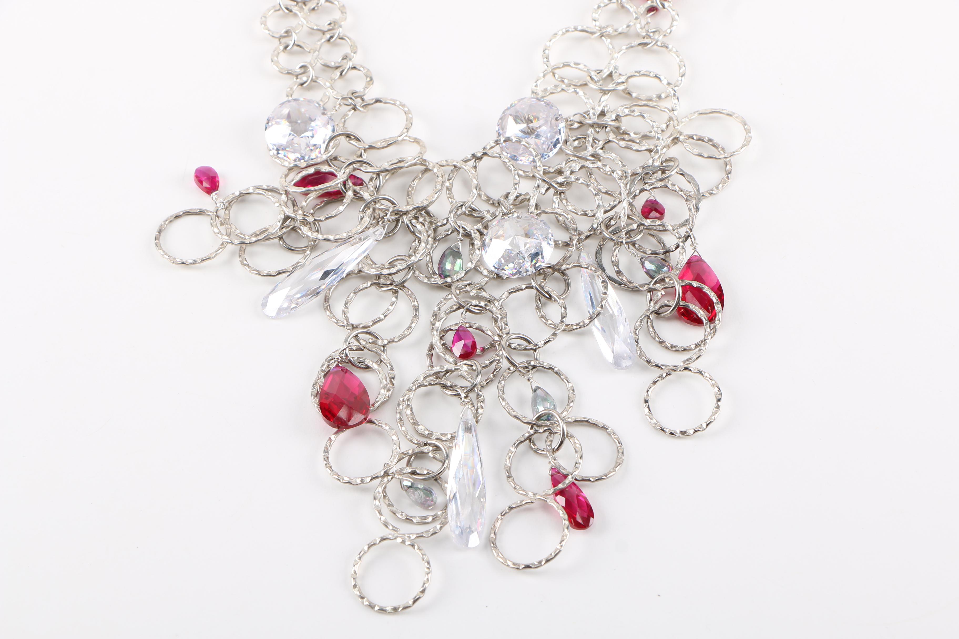 Sterling Silver Statement Necklace