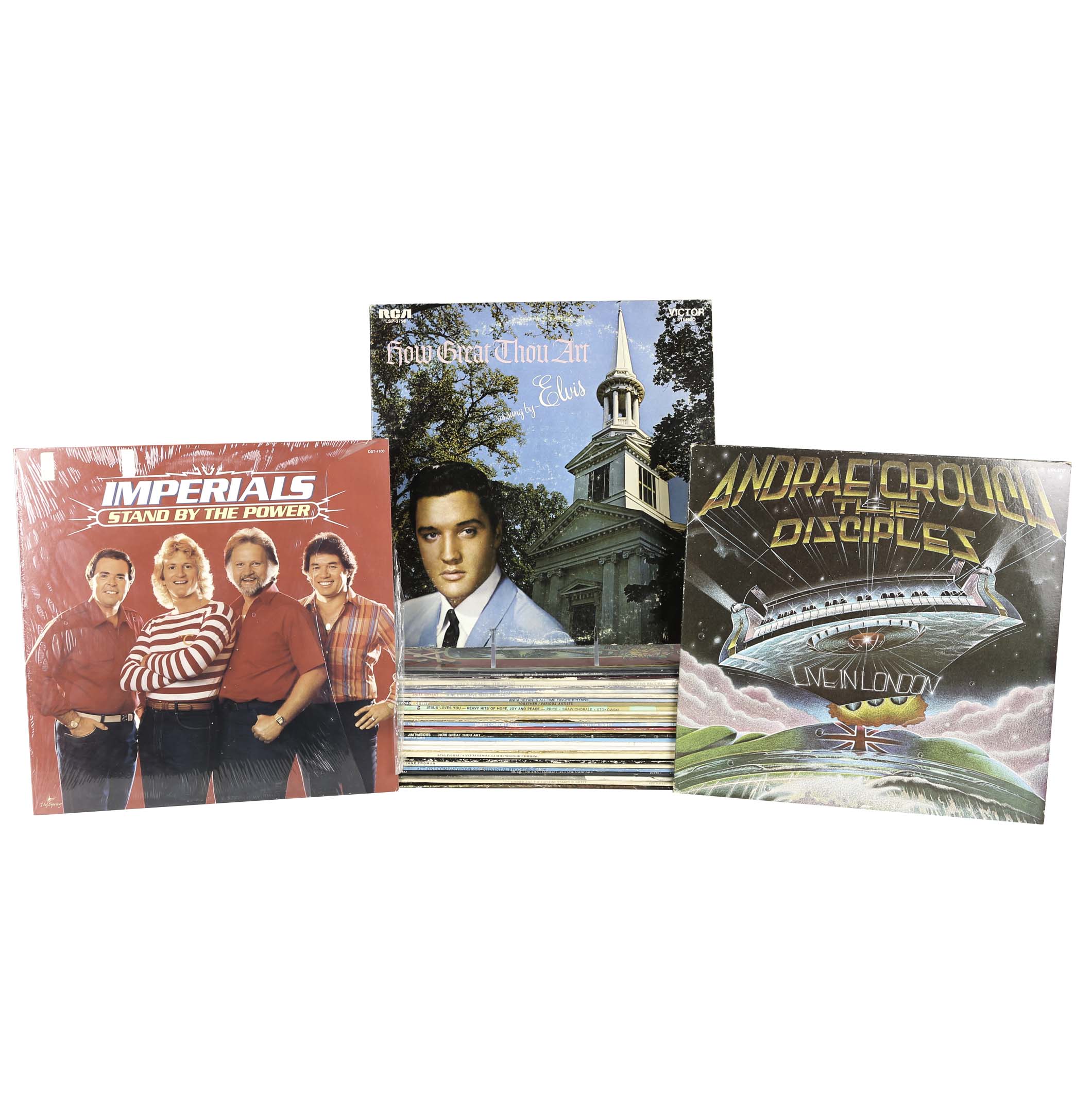Inspirational LPs Featuring Elvis, Andrae Crouch, Imperials, More