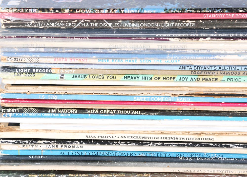 Inspirational LPs Featuring Elvis, Andrae Crouch, Imperials, More