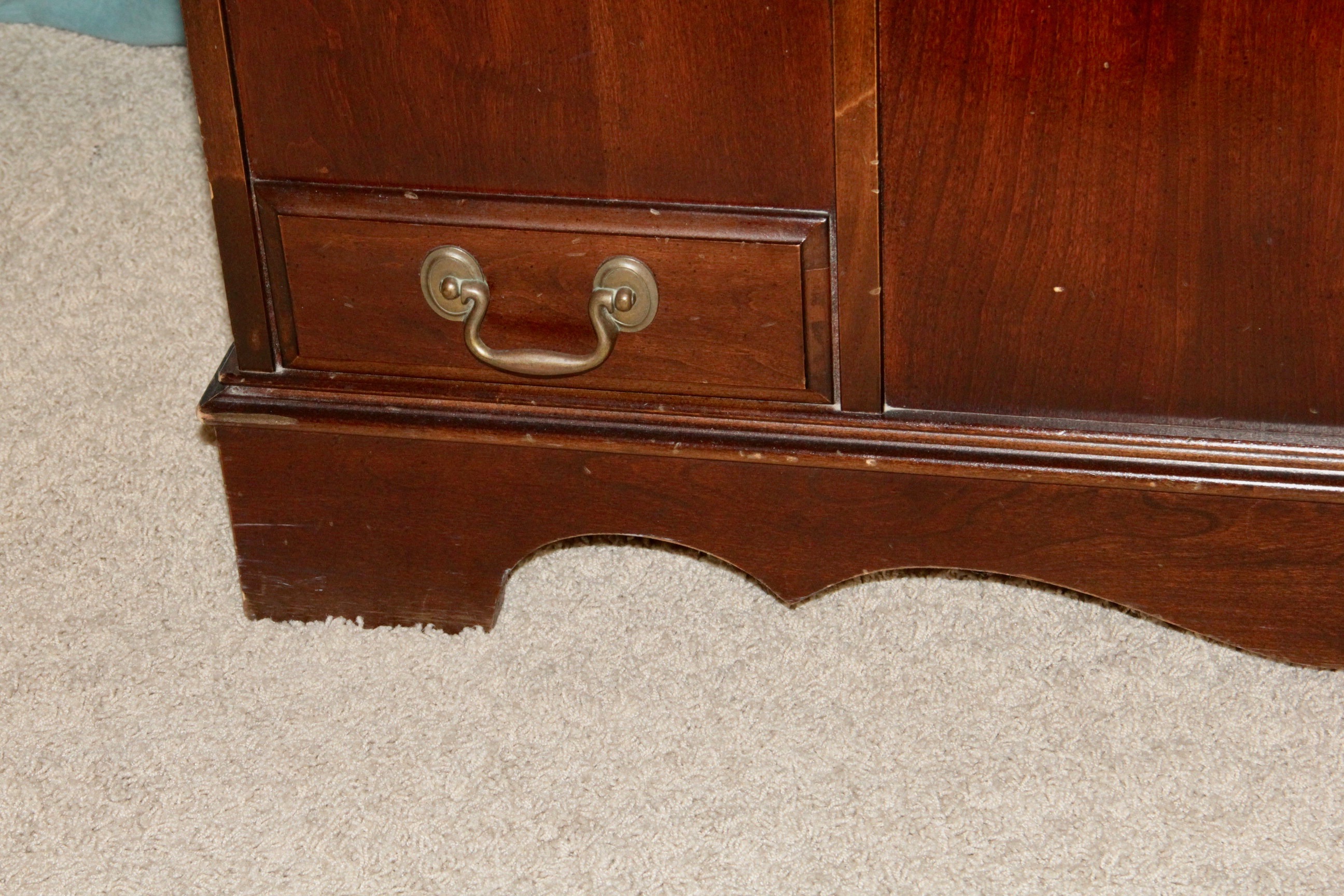 Cedar Lined Hope Chest with Upholstery Covered Top by Lane