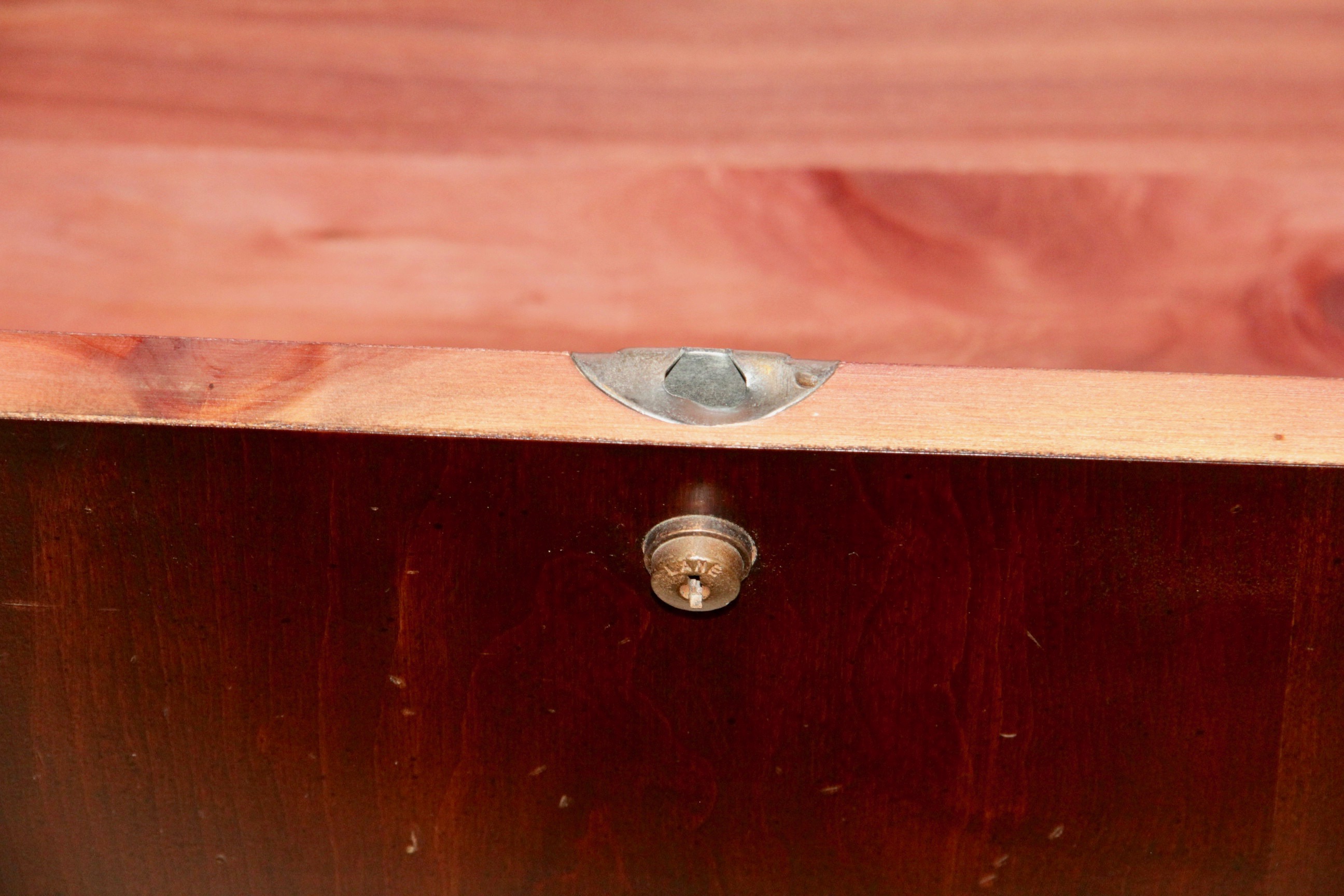 Cedar Lined Hope Chest with Upholstery Covered Top by Lane