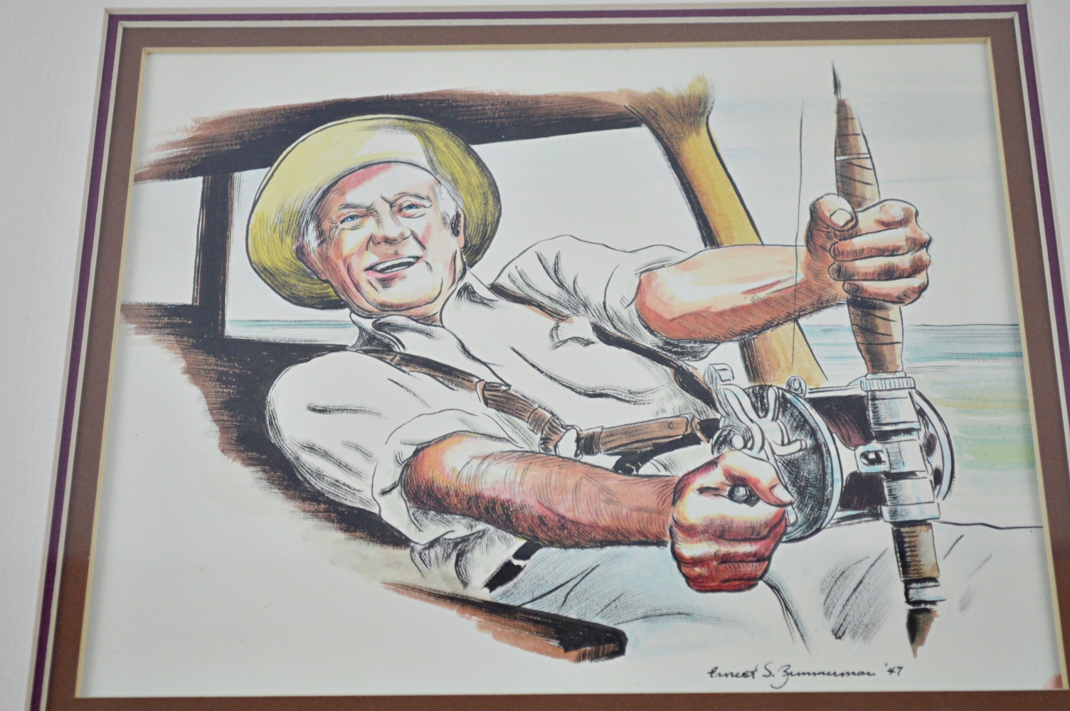 Ernest S. Zimmerman Original Watercolor