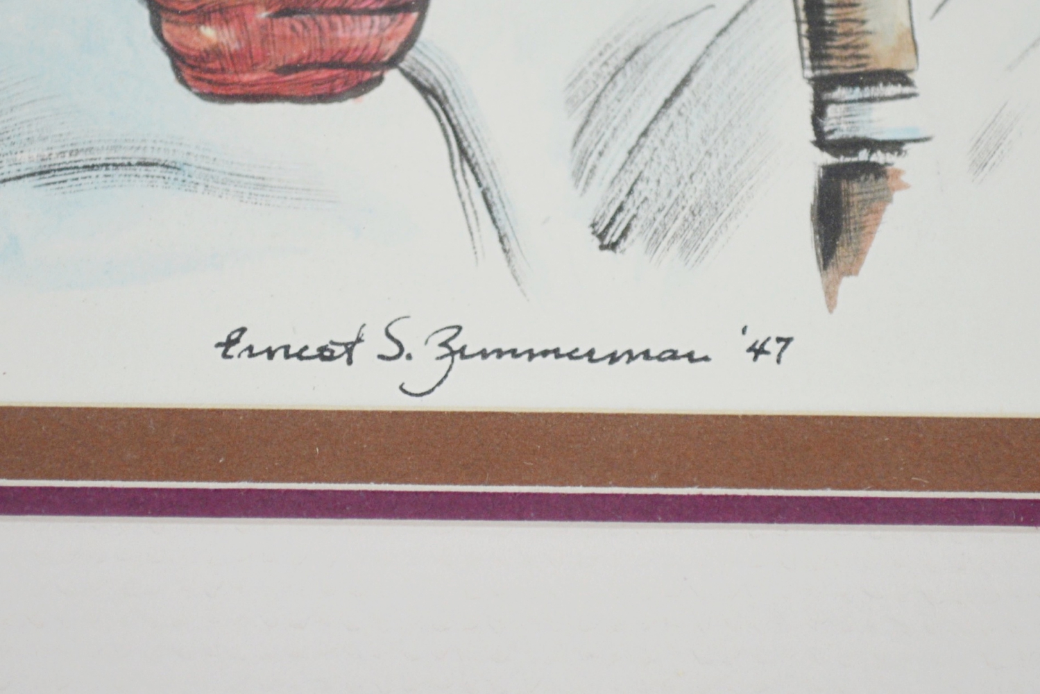 Ernest S. Zimmerman Original Watercolor