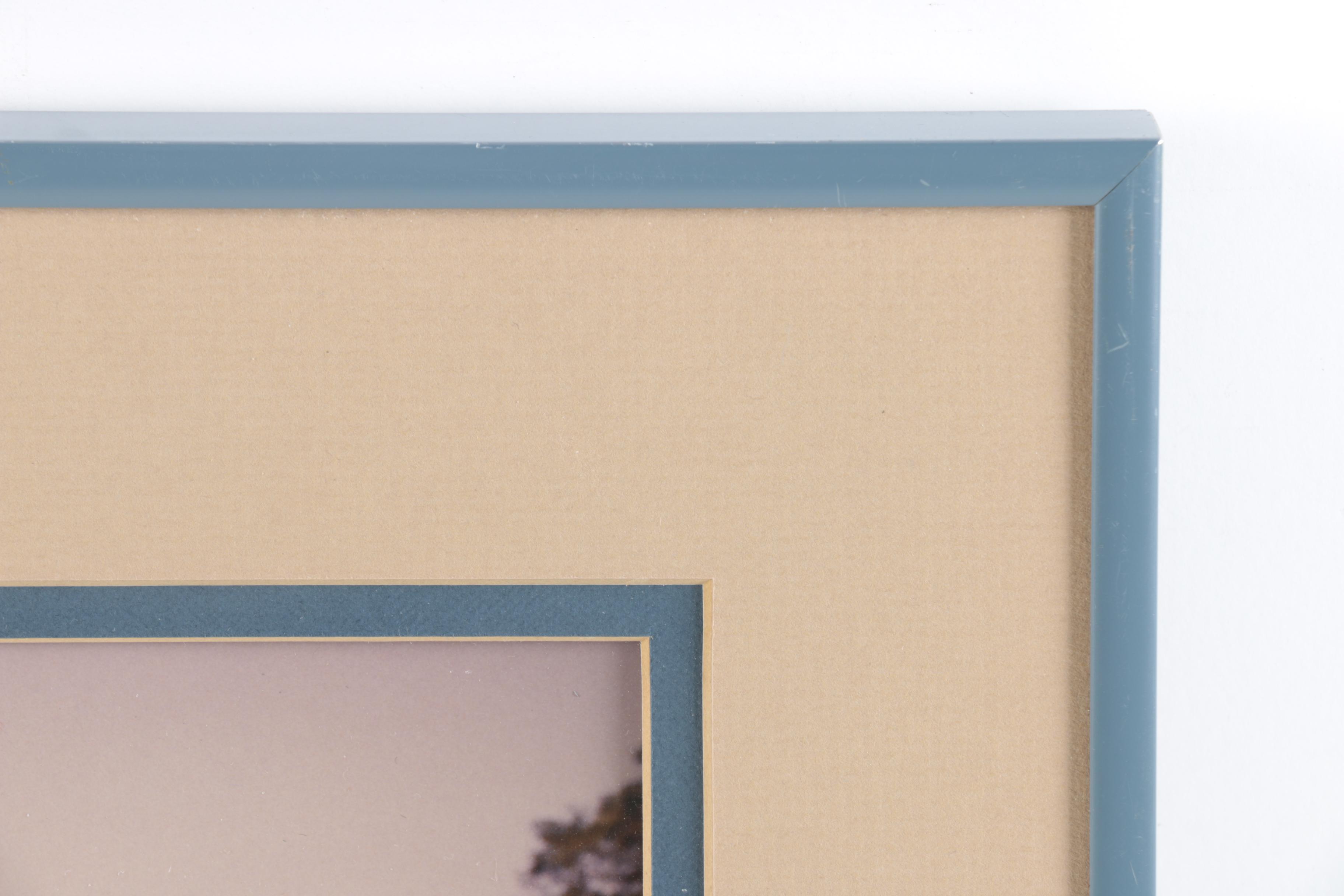 Vintage Bruce A. Kwitny Color Photograph of River Landscape