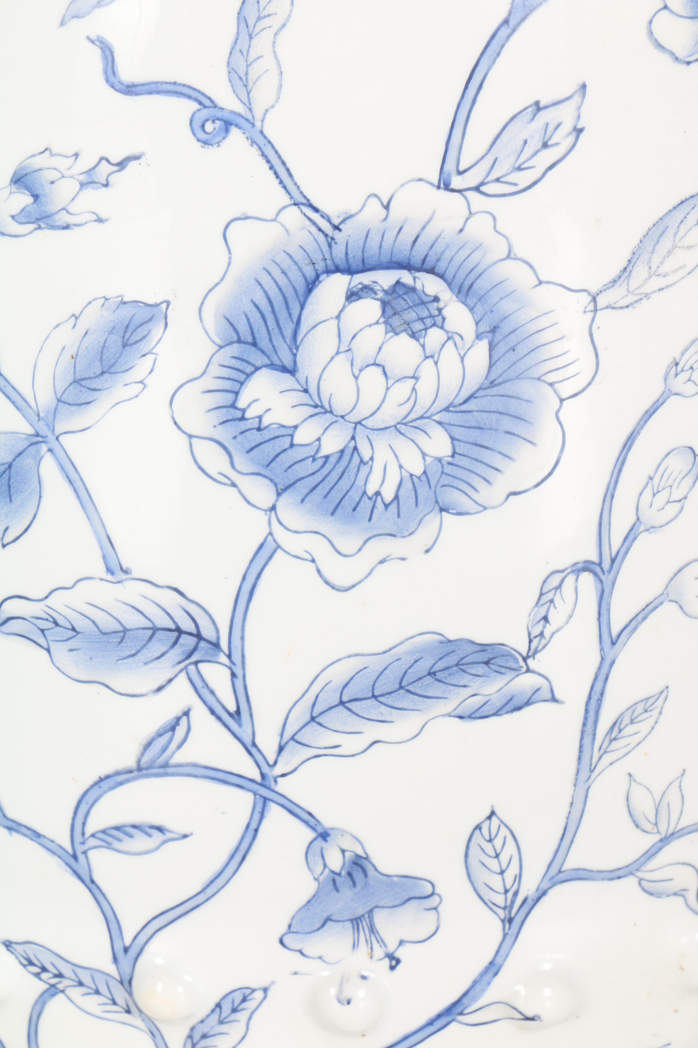 Blue and White Ceramic Plant Stands