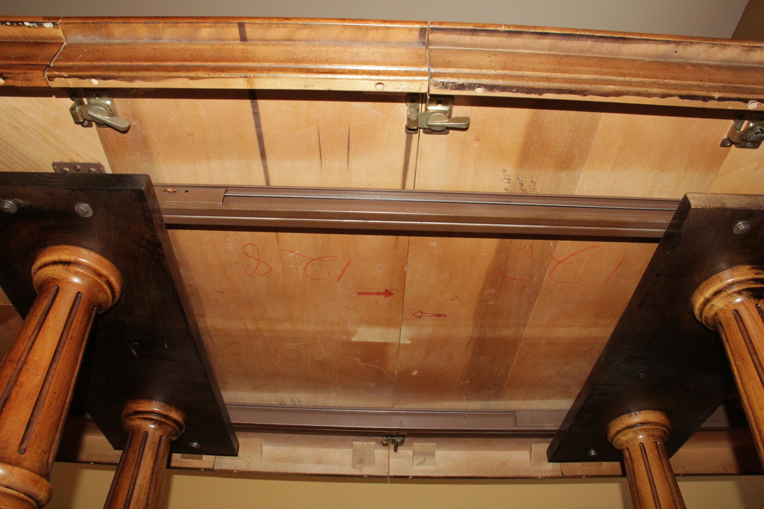 Oak Dining Table with Matched Veneer