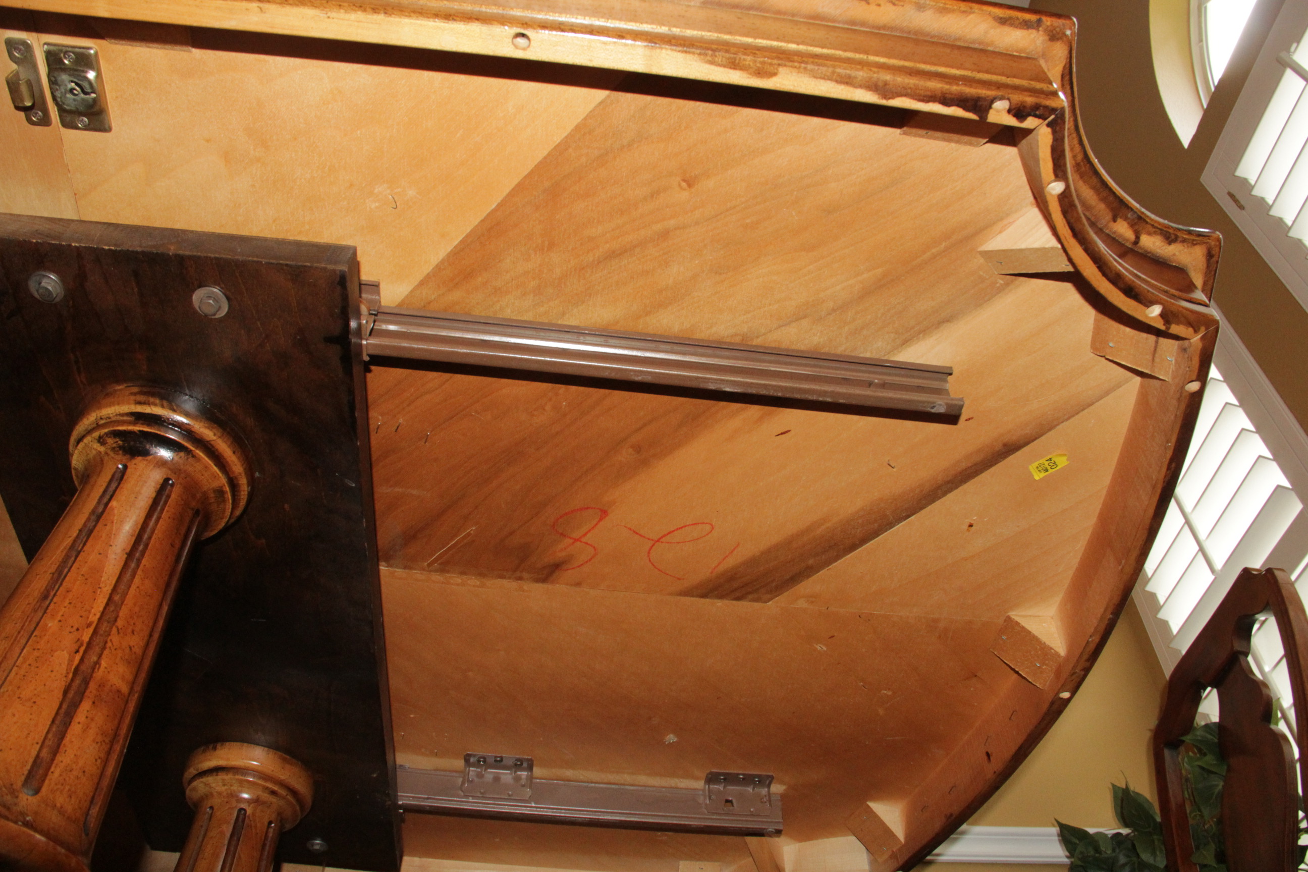 Oak Dining Table with Matched Veneer