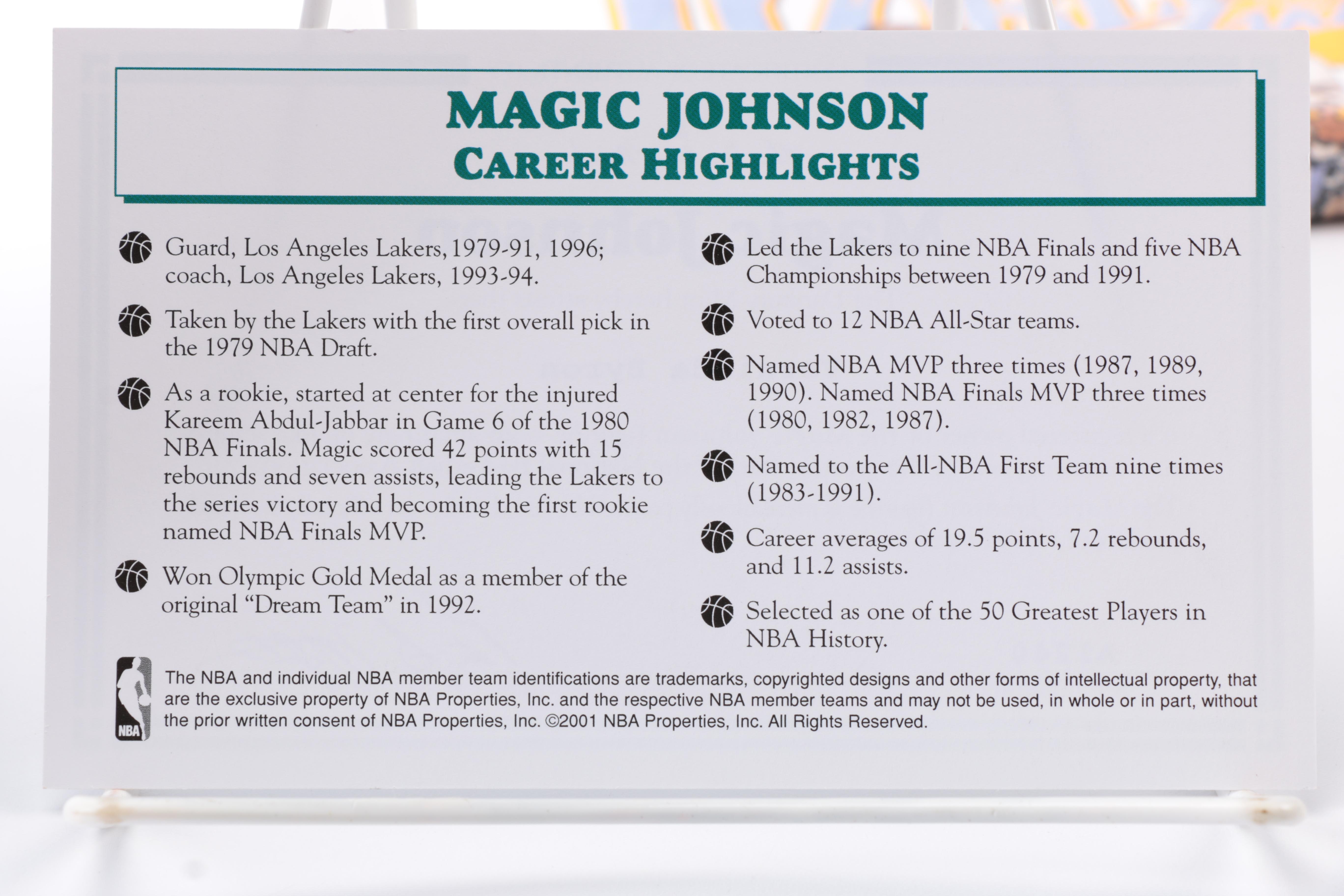 Assorted Magic Johnson Memorabilia