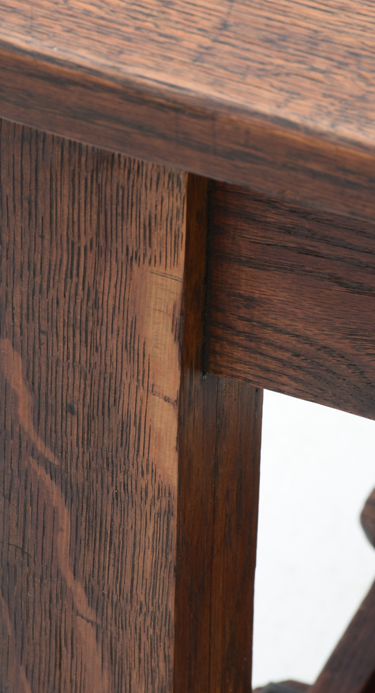 Antique Mission Style Oak Library Table