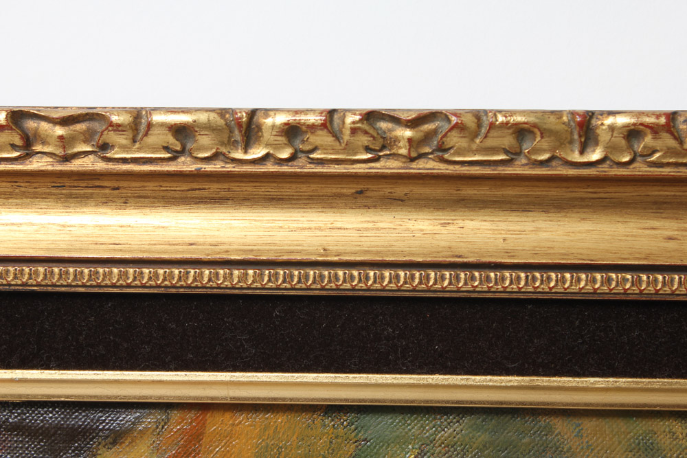 George Michaud Oil Painting on Canvas of Family