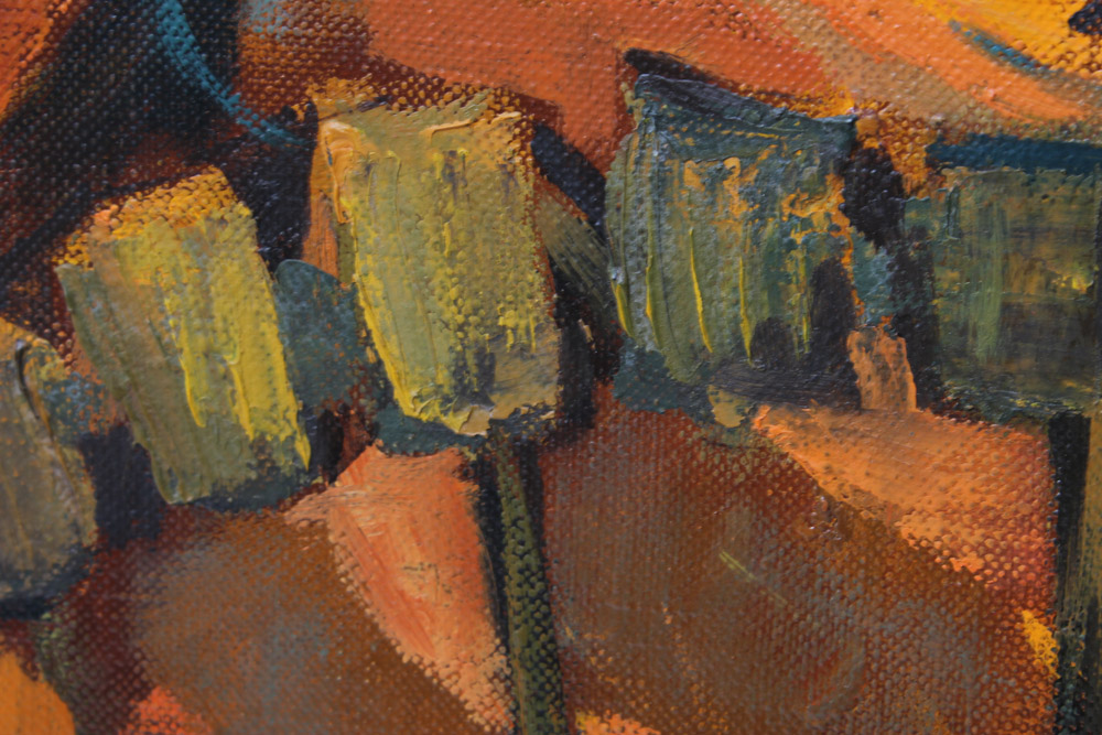 George Michaud Oil Painting on Canvas of Family