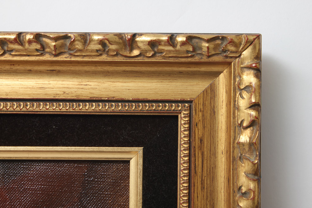 George Michaud Oil Painting on Canvas of Family