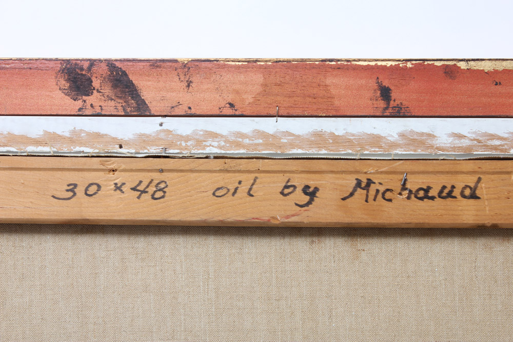 George Michaud Oil Painting on Canvas of Family