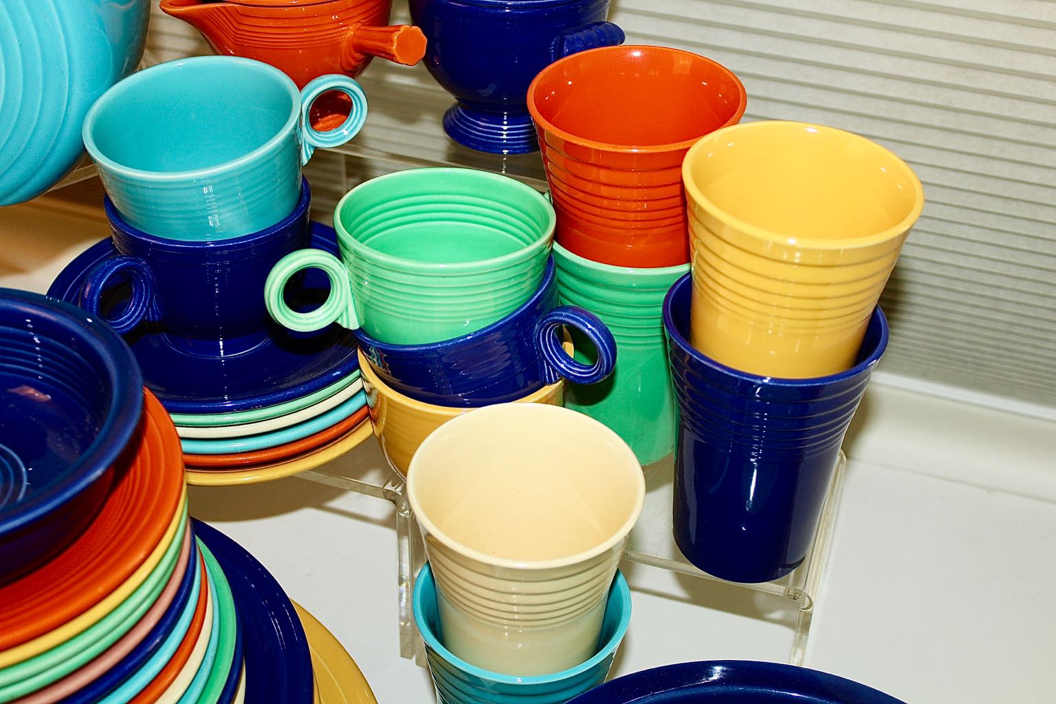 Generous Assortment of Vintage Original Fiesta Pottery Dinnerware