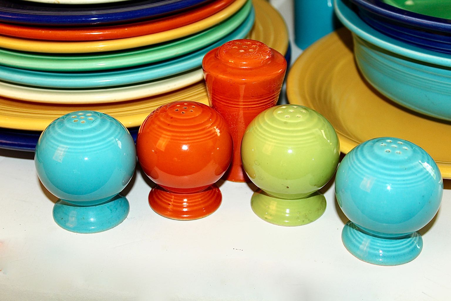 Generous Assortment of Vintage Original Fiesta Pottery Dinnerware
