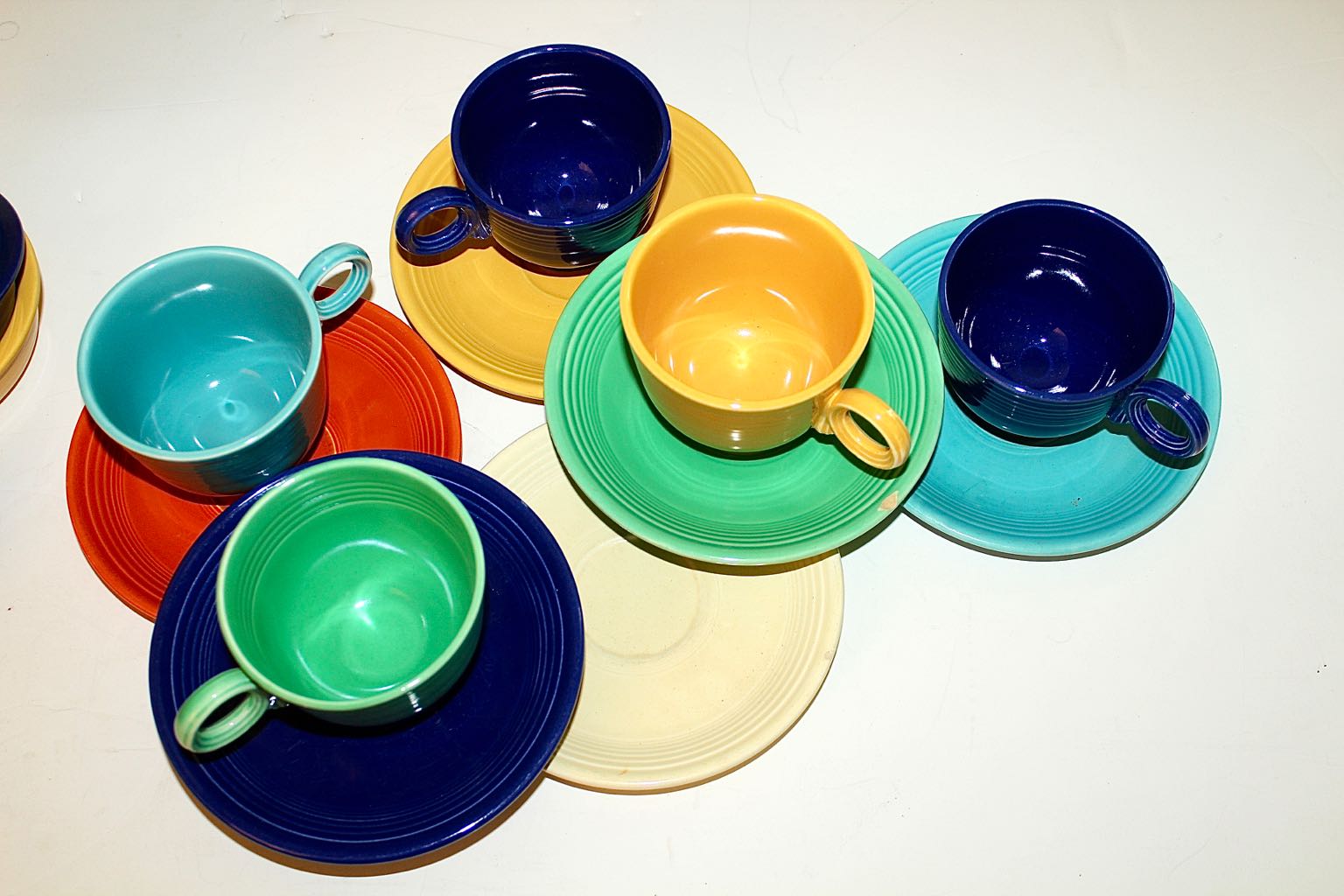 Generous Assortment of Vintage Original Fiesta Pottery Dinnerware