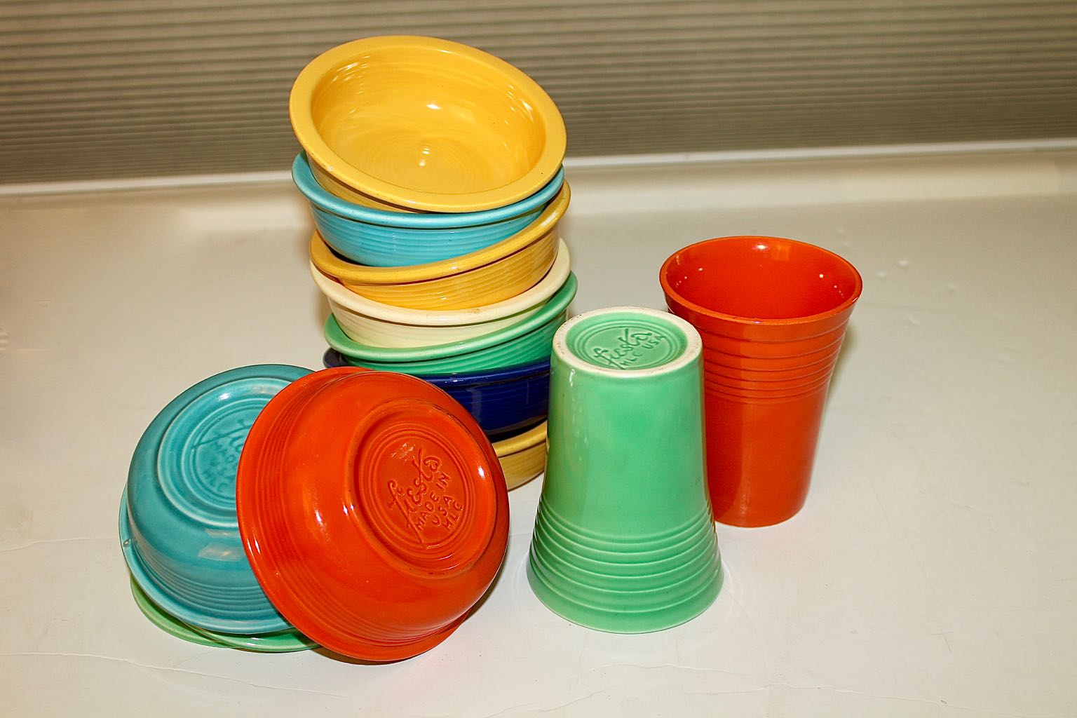 Generous Assortment of Vintage Original Fiesta Pottery Dinnerware