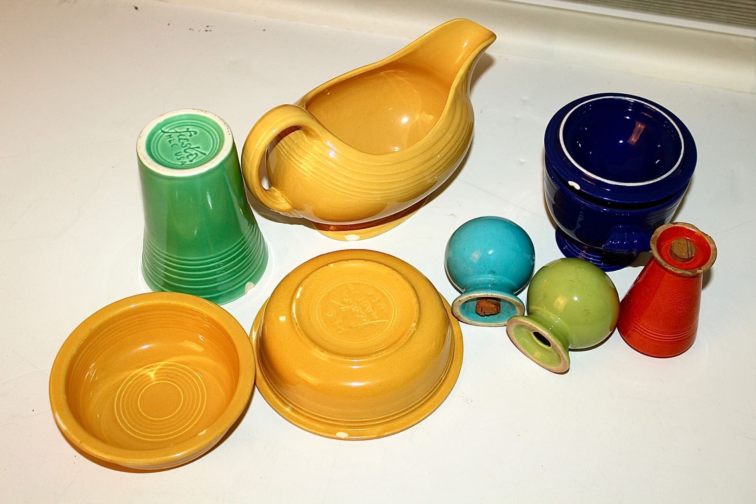 Generous Assortment of Vintage Original Fiesta Pottery Dinnerware