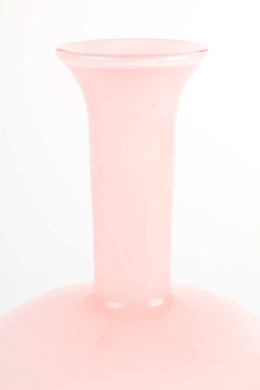 Vintage Laslo for Mikasa Pink Glass Vase