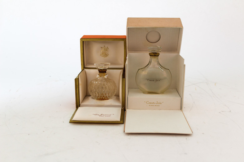 Set of Four Vintage Nina Ricci Perfume Bottles