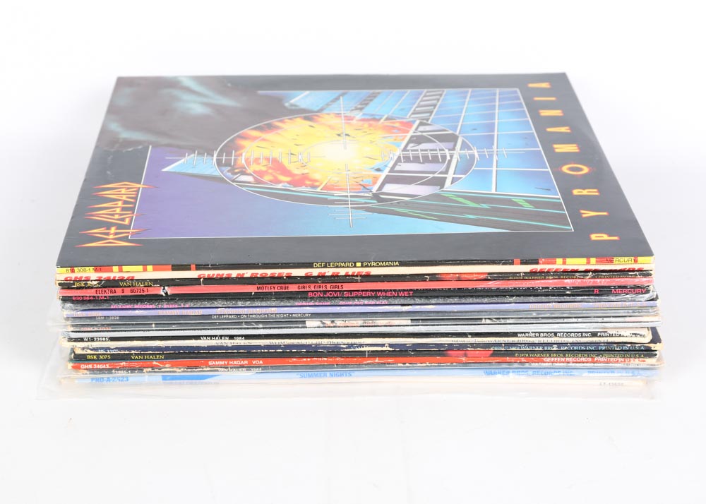 Guns n' Roses Rare "Live Like Suicide," Sealed Crue, Other LPs