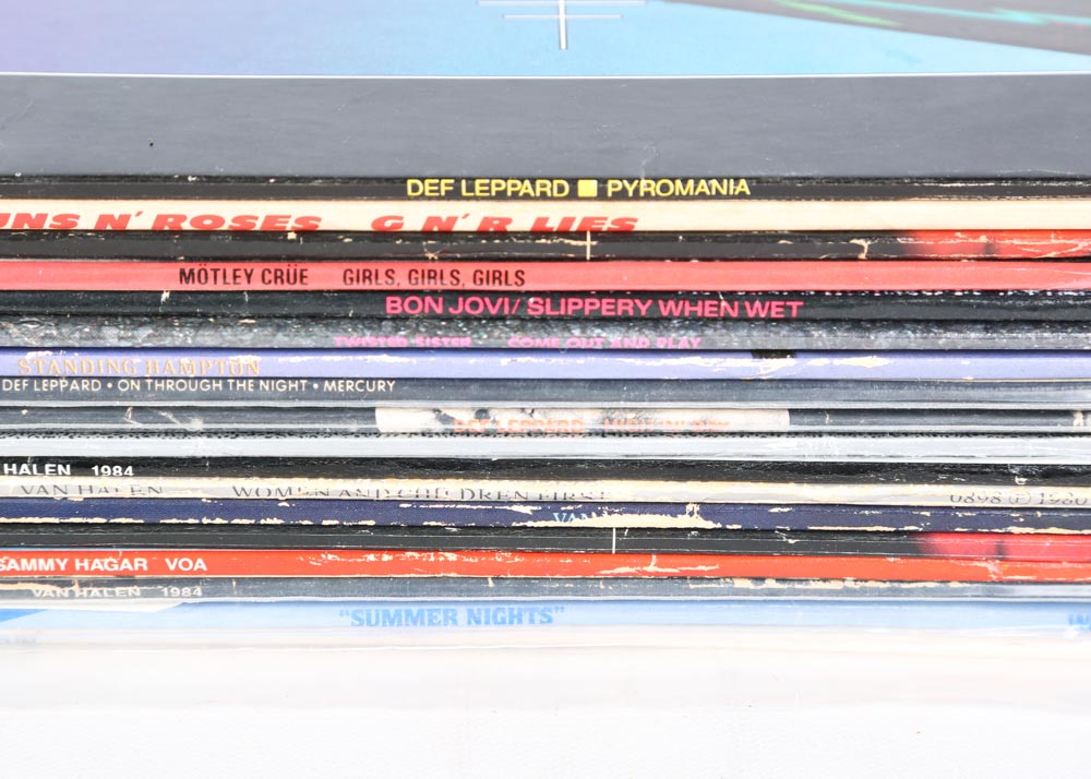 Guns n' Roses Rare "Live Like Suicide," Sealed Crue, Other LPs