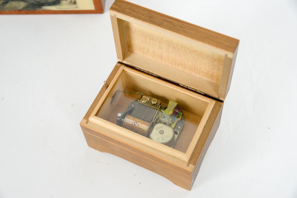 Pair of Music Boxes Including Ascons