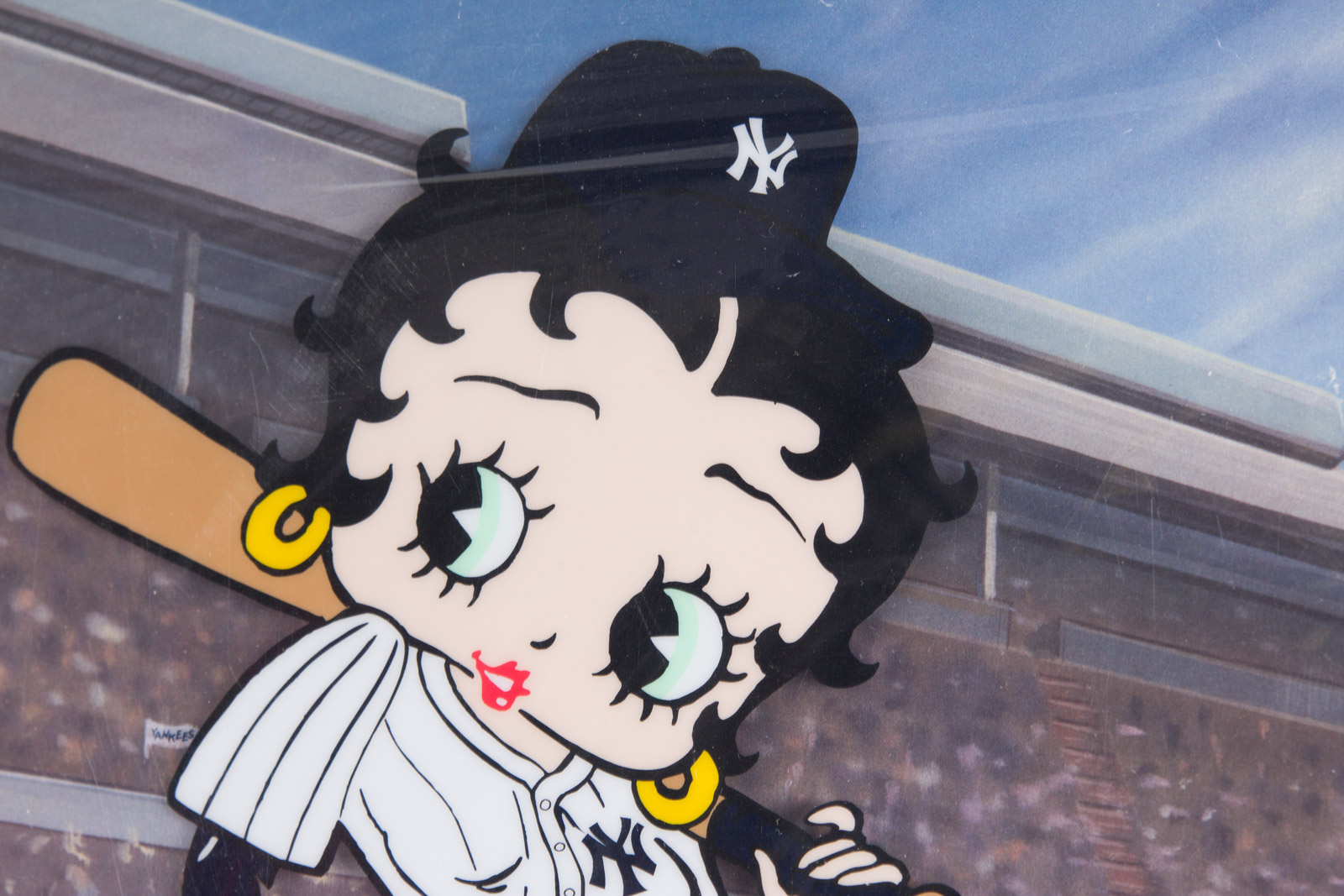 New York Yankees Themed Looney Tunes Lithograph and Sericel