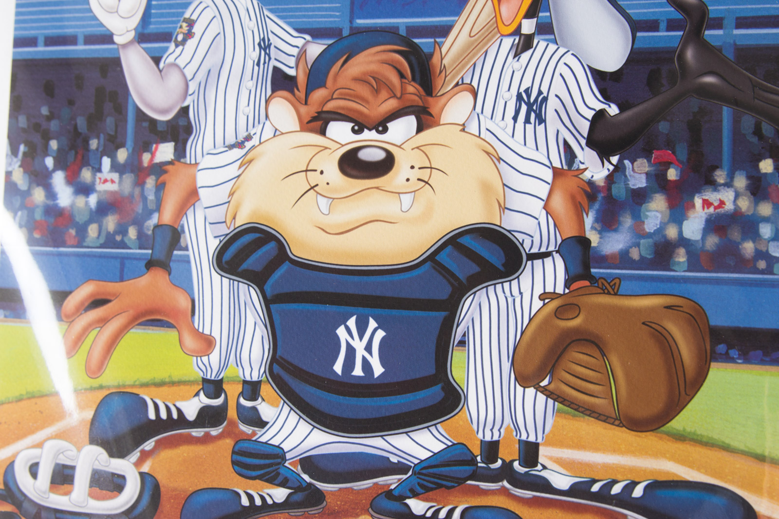 New York Yankees Themed Looney Tunes Lithograph and Sericel