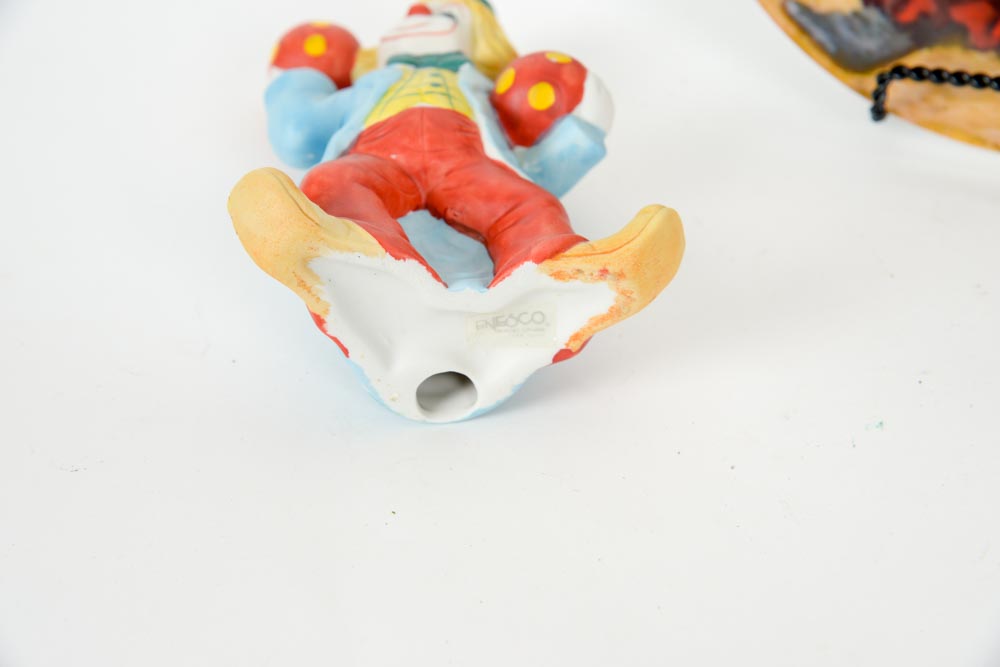 Assortment of Clown Collectibles