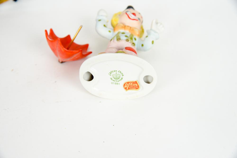 Assortment of Clown Collectibles