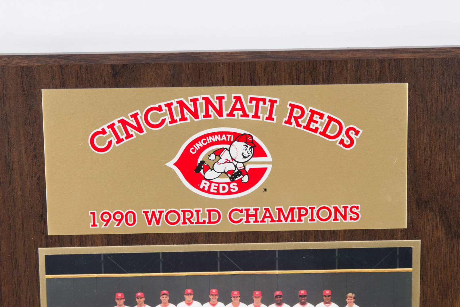 Cincinnati Reds 1990 World Champions Wall Plaque and Stein