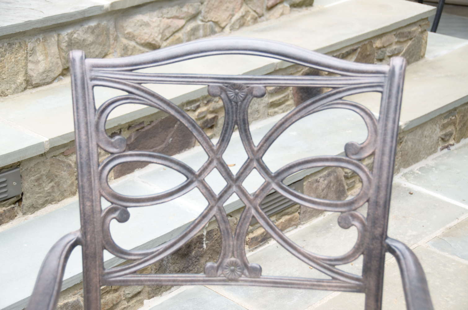 Modern Metal Patio Table and Chairs by Sunbrella