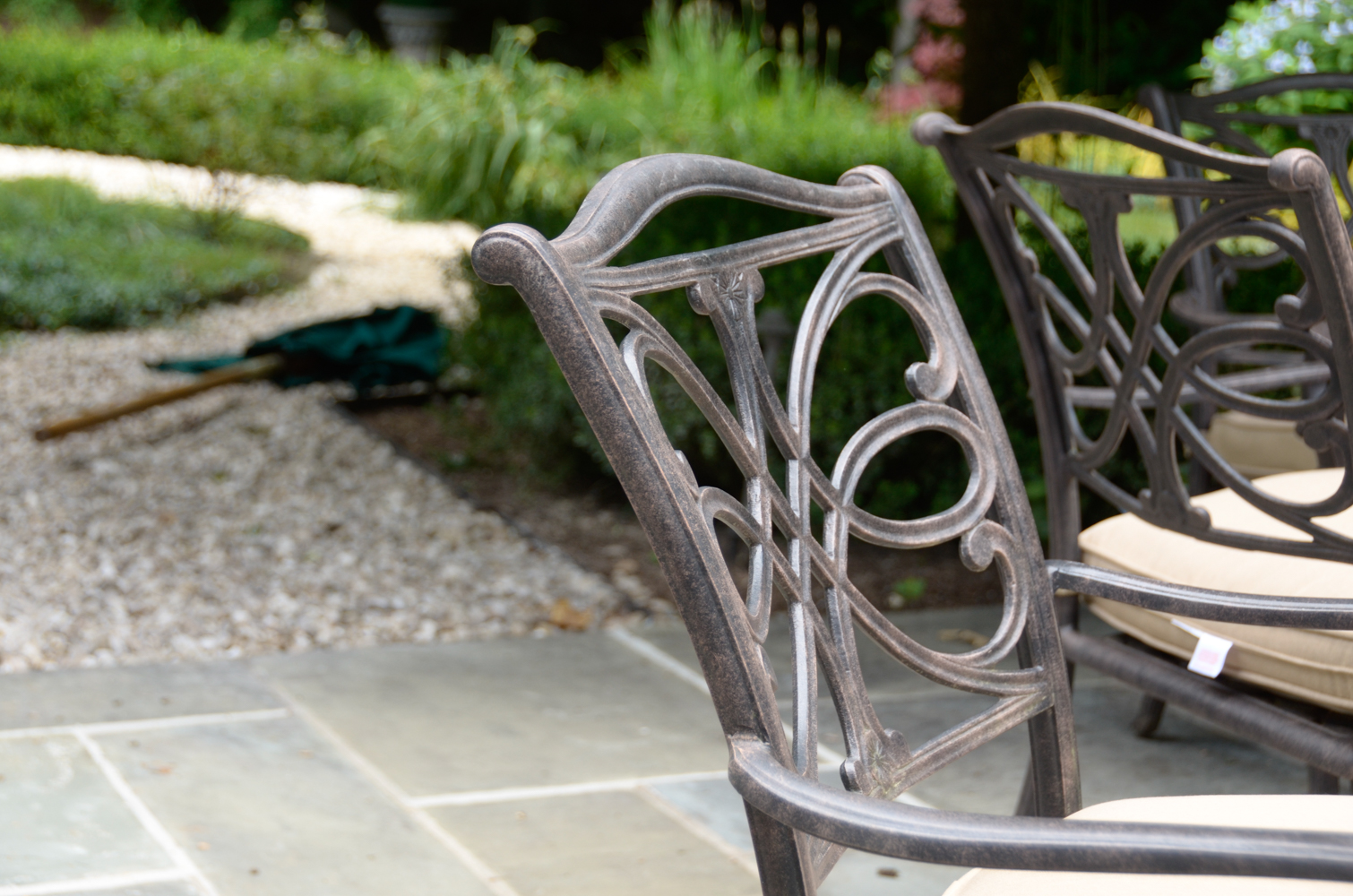 Modern Metal Patio Table and Chairs by Sunbrella