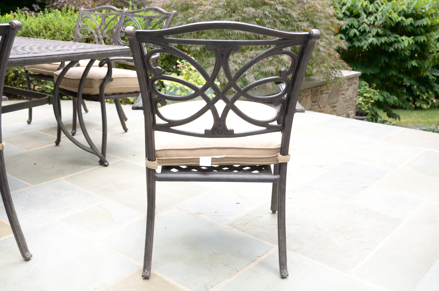 Modern Metal Patio Table and Chairs by Sunbrella